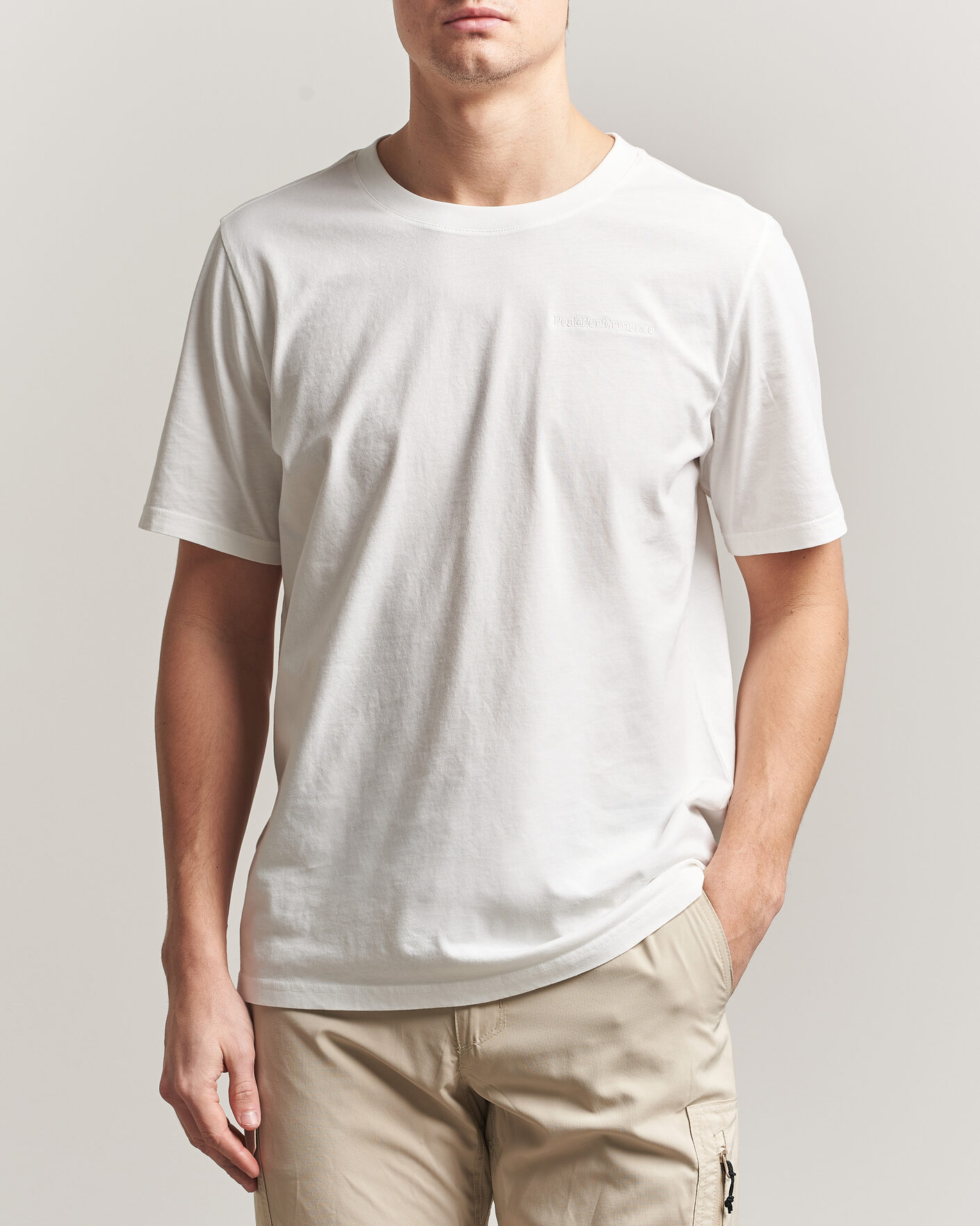 Homme | T-shirts | Peak Performance | Original Crew Neck T-Shirt Off White