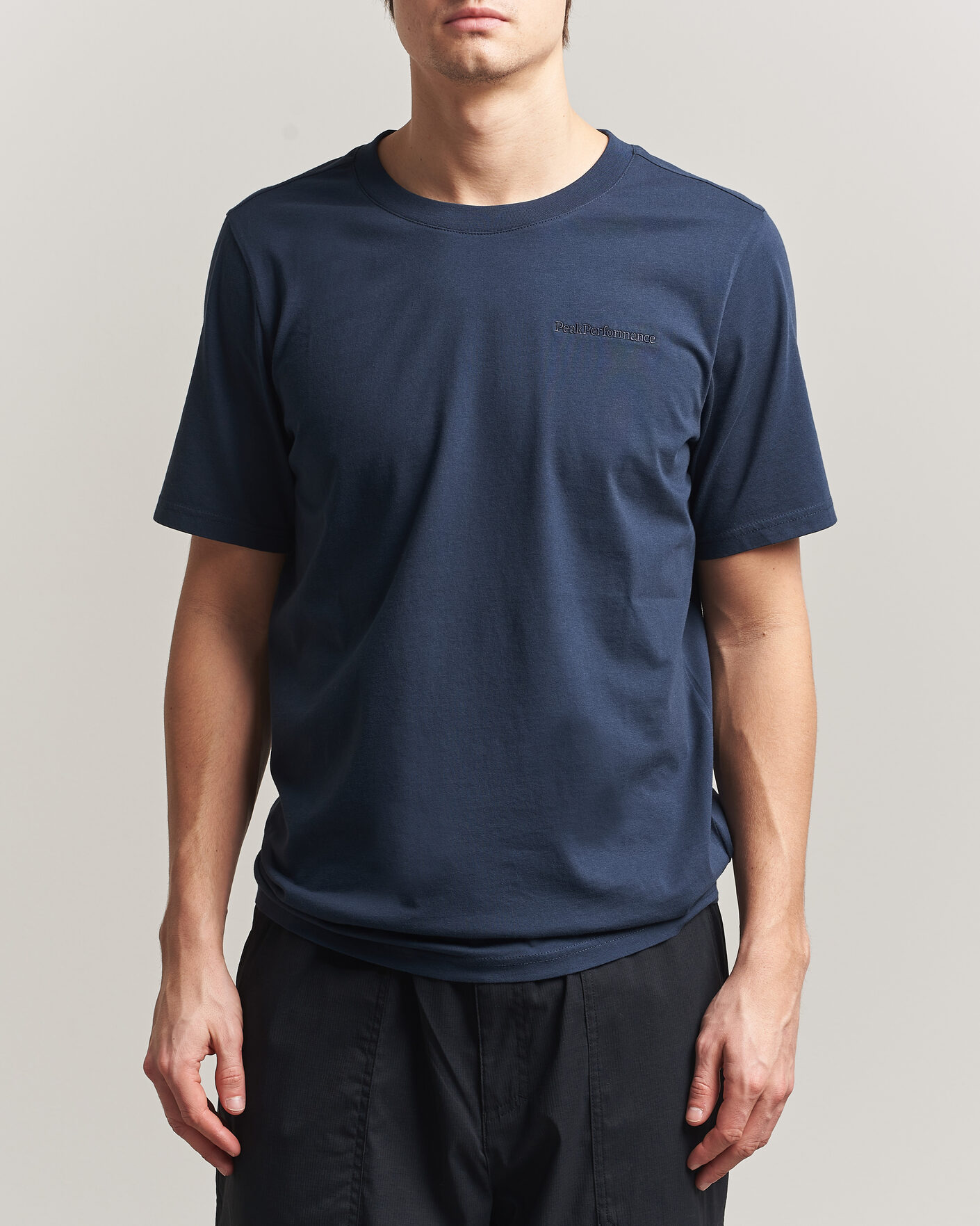 Heren | T-shirts | Peak Performance | Original Crew Neck T-Shirt Blue Shadow