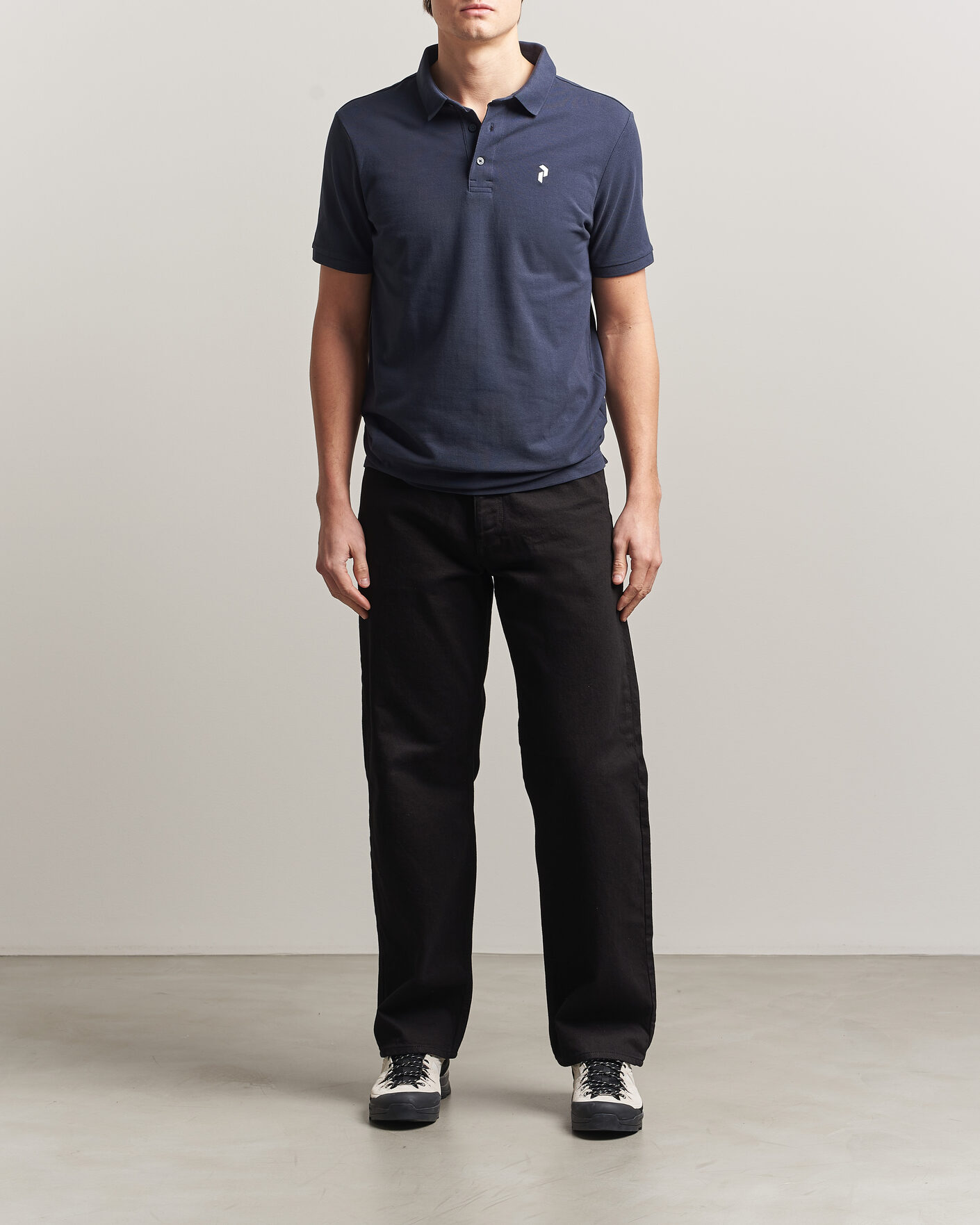 Heren | Polo's | Peak Performance | Classic Cotton Polo Blue Shadow