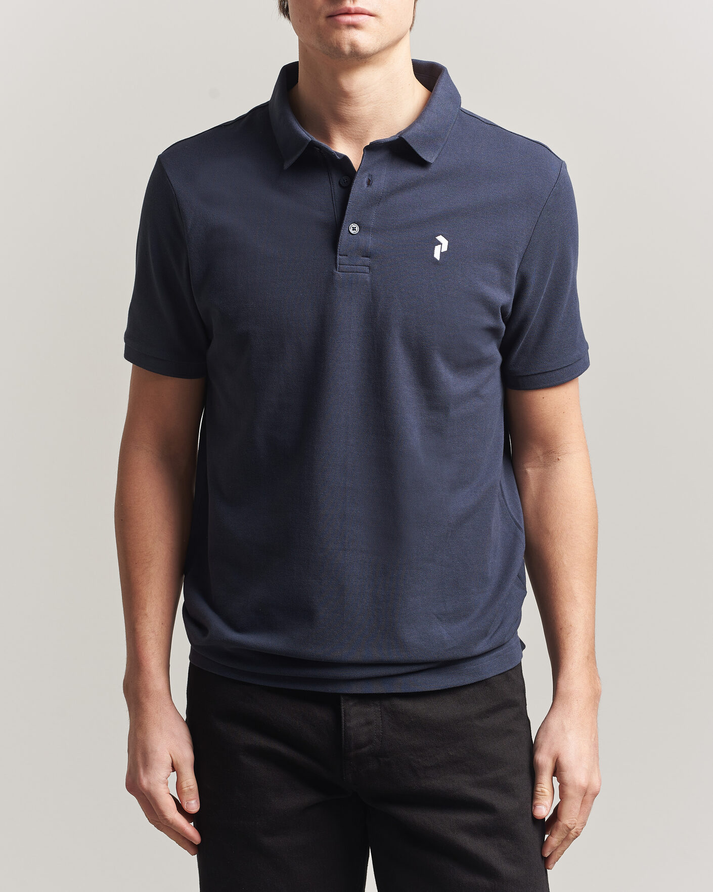 Homme | Polos | Peak Performance | Classic Cotton Polo Blue Shadow