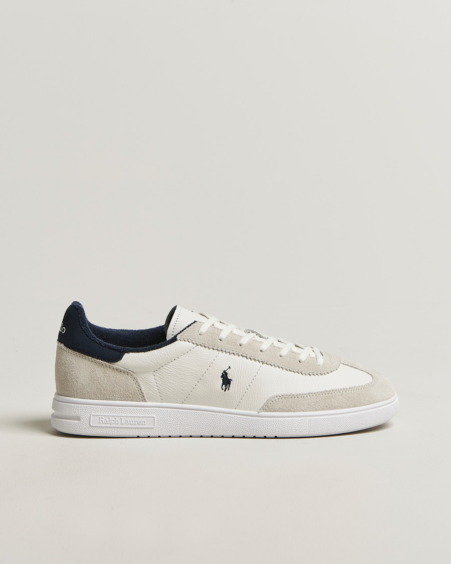 Heren | Sneakers | Polo Ralph Lauren | Bedford Leather/Suede Sneakers White/Navy