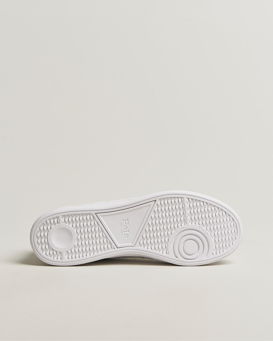 Homme | Baskets | Polo Ralph Lauren | Aera Grained Leather Sneakers White/Navy