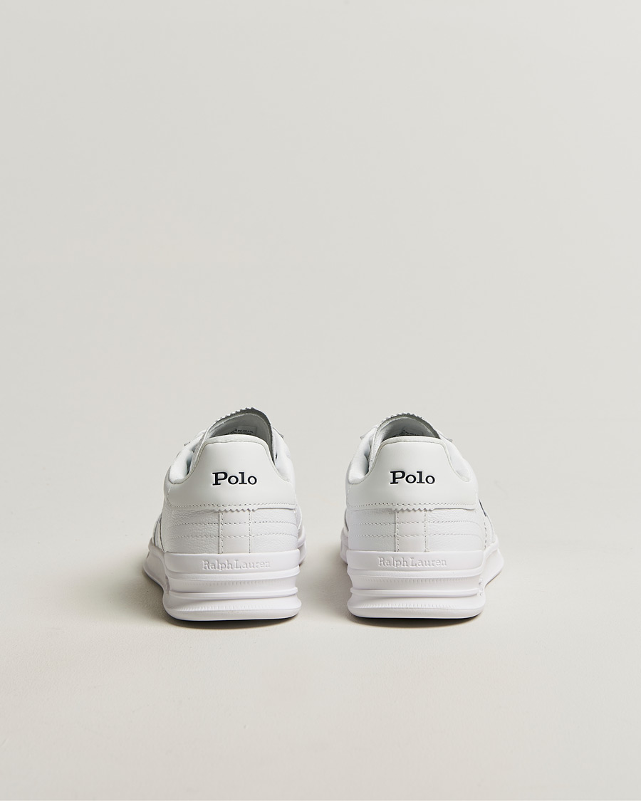 Homme | Baskets | Polo Ralph Lauren | Aera Grained Leather Sneakers White/Navy