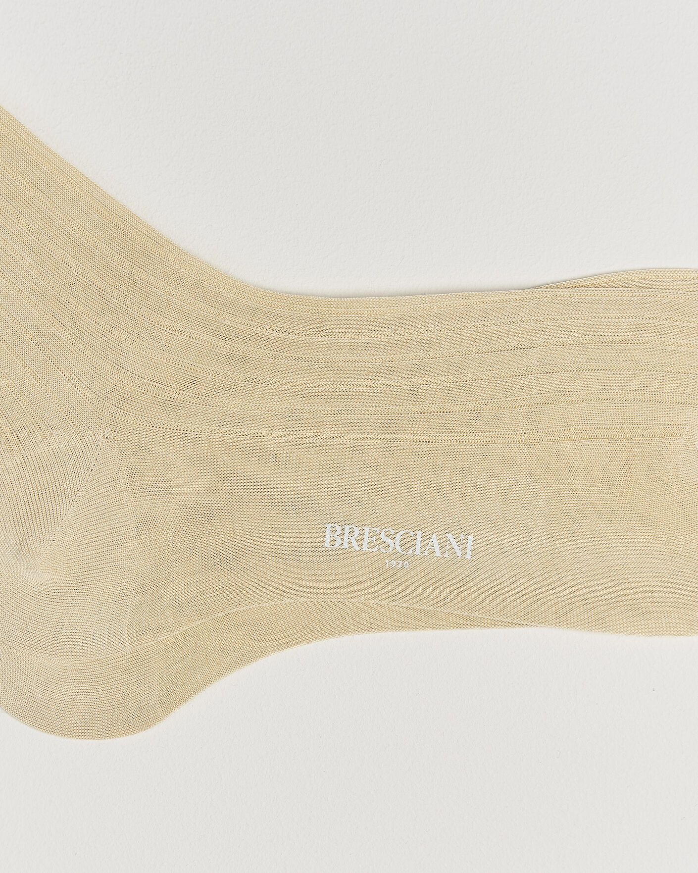 Heren | Ondergoed | Bresciani | Cotton Ribbed Short Socks Beige