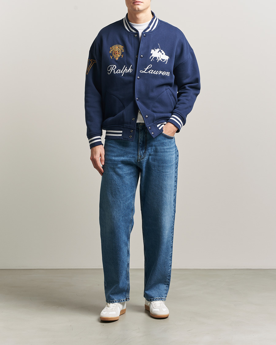 Heren | Truien | Polo Ralph Lauren | Magic Fleece Bomber Jacket Newport Navy