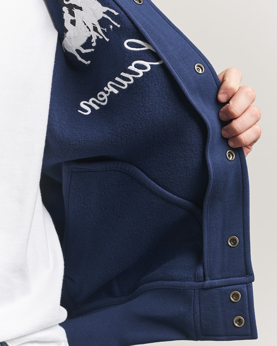 Homme | Pulls Et Tricots | Polo Ralph Lauren | Magic Fleece Bomber Jacket Newport Navy