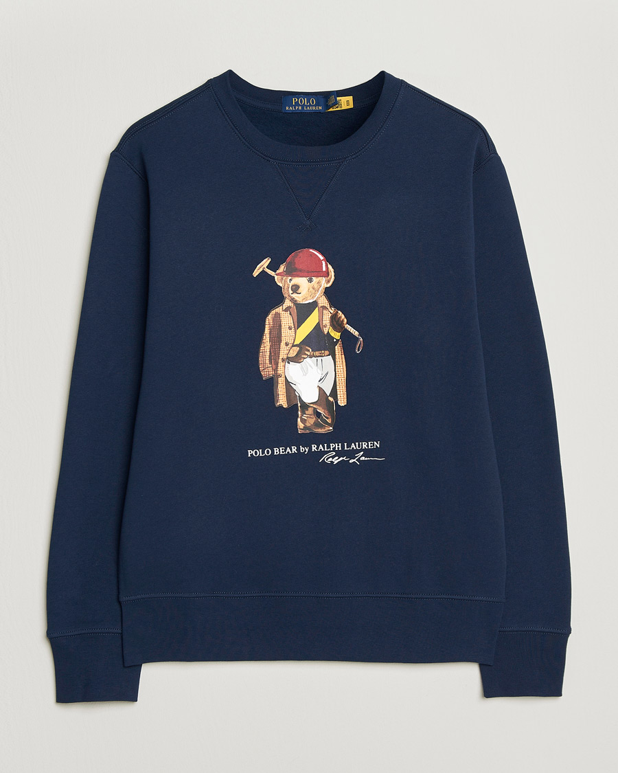 Homme | Pulls Et Tricots | Polo Ralph Lauren | Fleece Bear Sweatshirt Newport Navy