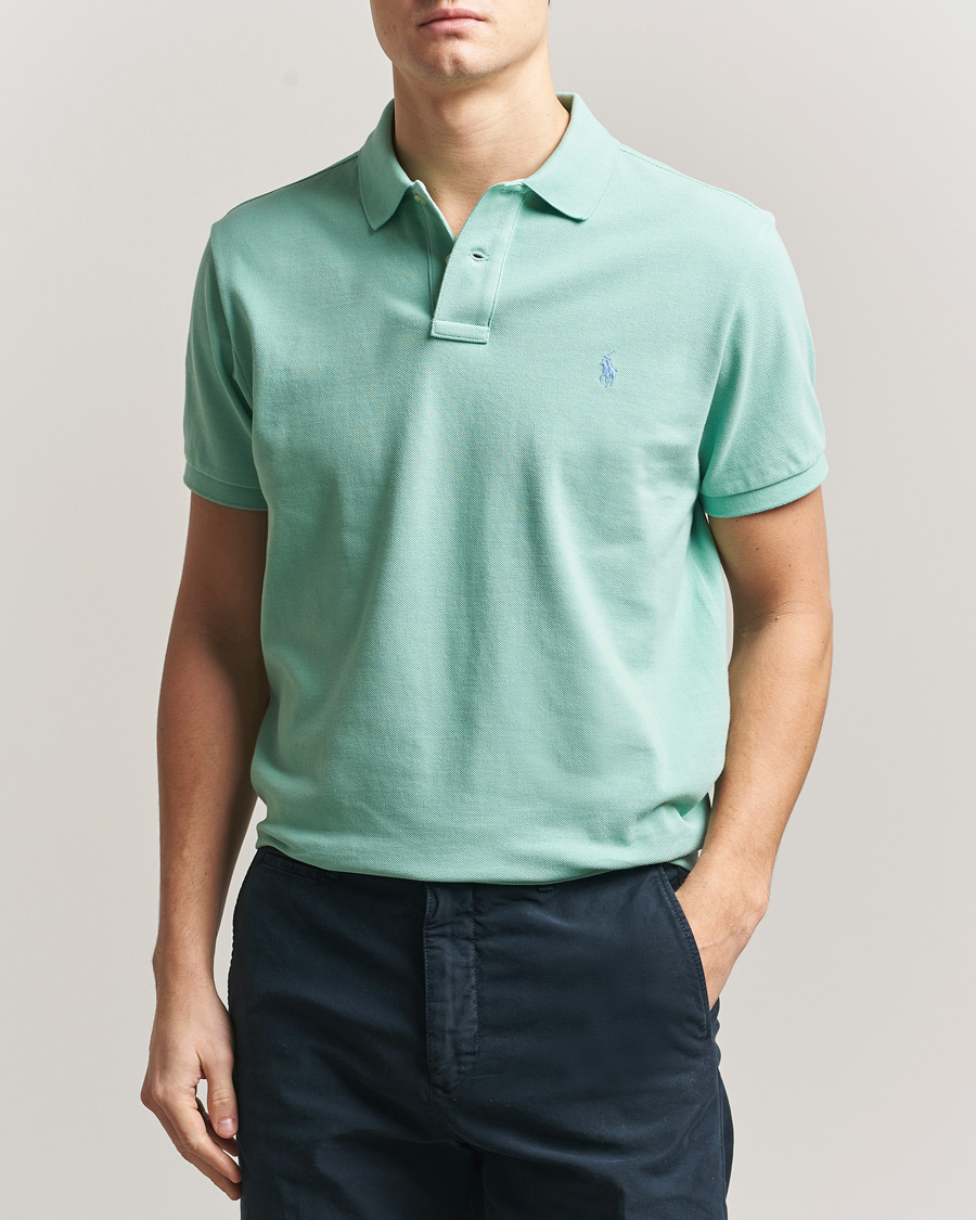 Homme | Polos | Polo Ralph Lauren | Custom Slim Fit Polo Celadon