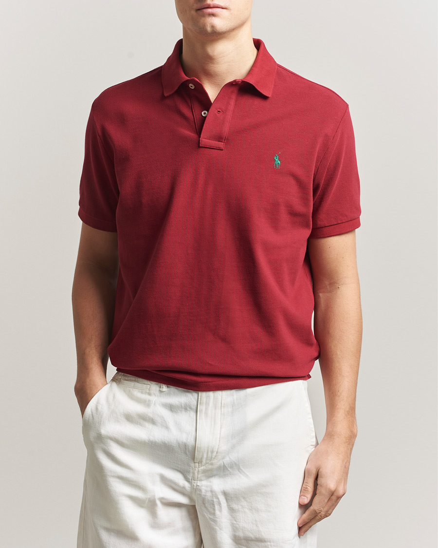 Homme | Polos | Polo Ralph Lauren | Custom Slim Fit Polo Heritage Red