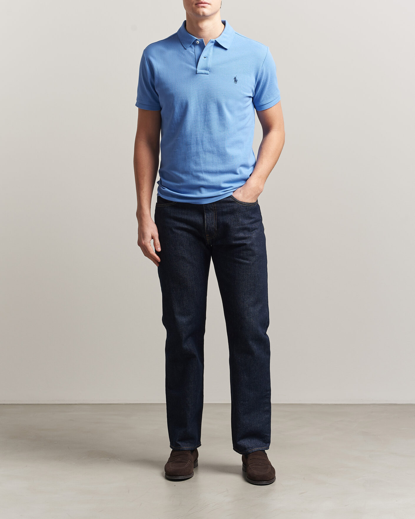 Homme | Polos | Polo Ralph Lauren | Slim Fit Polo Harbour Island Blue