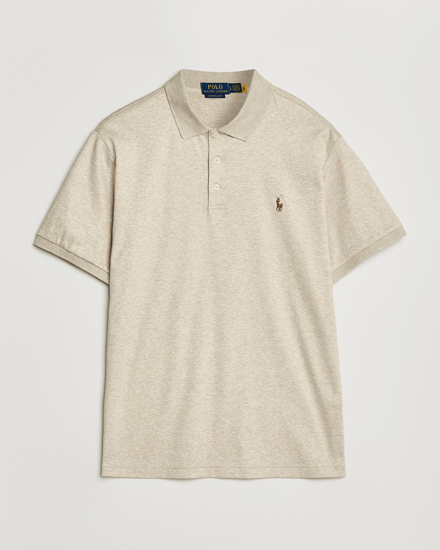 Heren | Polo's | Polo Ralph Lauren | Luxury Pima Cotton Polo Expedition Dune Heather