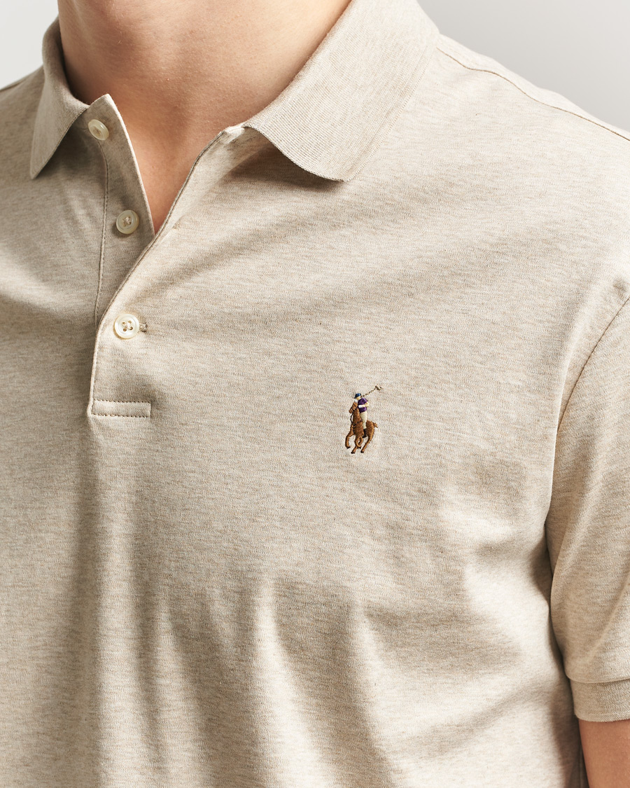Heren | Polo's | Polo Ralph Lauren | Luxury Pima Cotton Polo Expedition Dune Heather