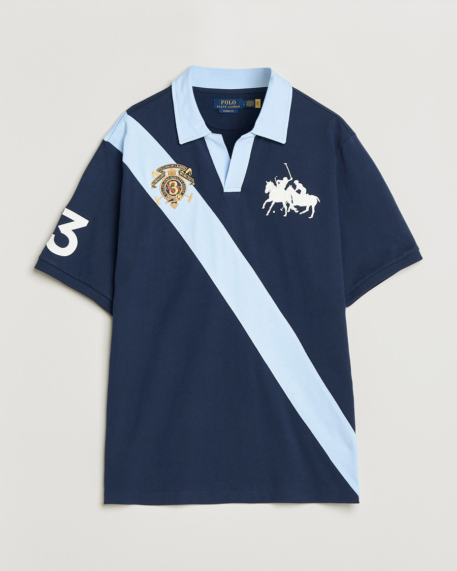 Homme | Polos | Polo Ralph Lauren | Diagonal Striped Polo Newport Navy