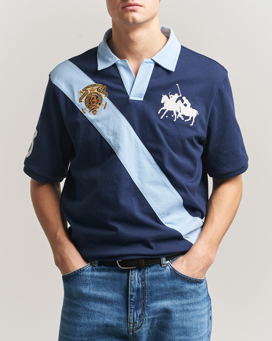 Homme | Polos | Polo Ralph Lauren | Diagonal Striped Polo Newport Navy