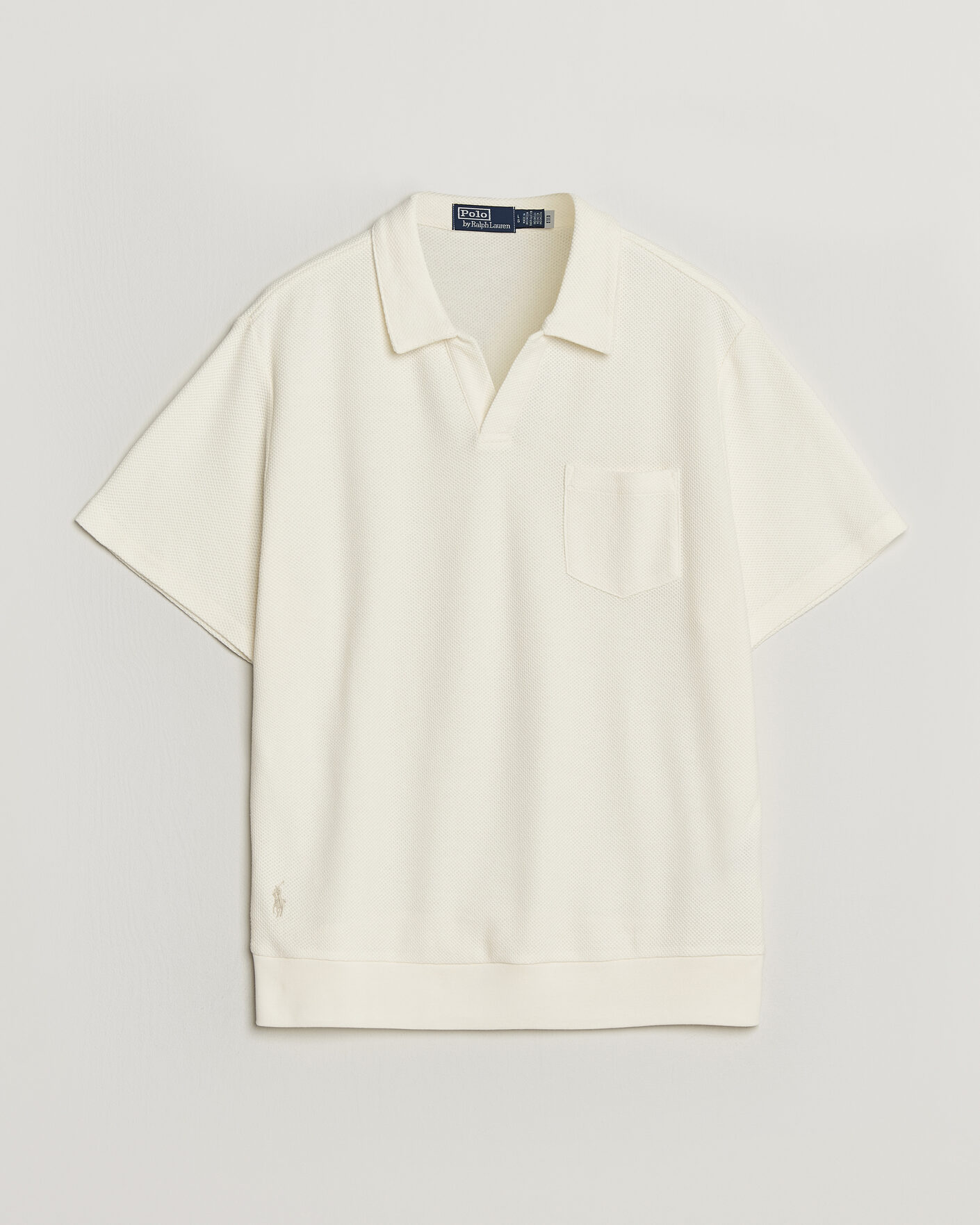 Homme | Polos | Polo Ralph Lauren | Knitted Polo Pale Cream