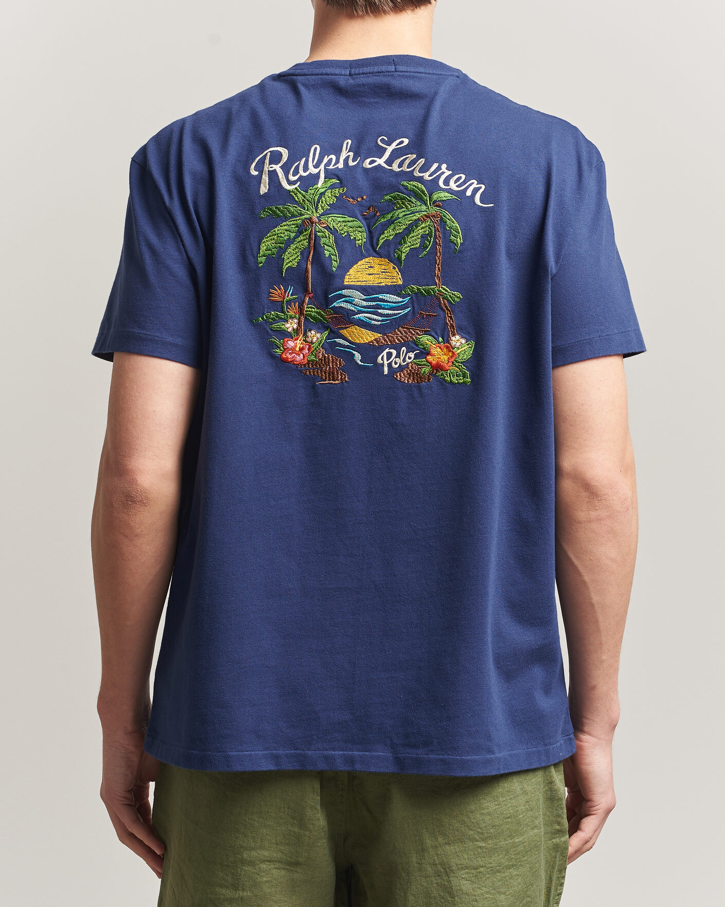 Heren | T-shirts | Polo Ralph Lauren | Jersey Printed T-Shirt Dark Cobalt