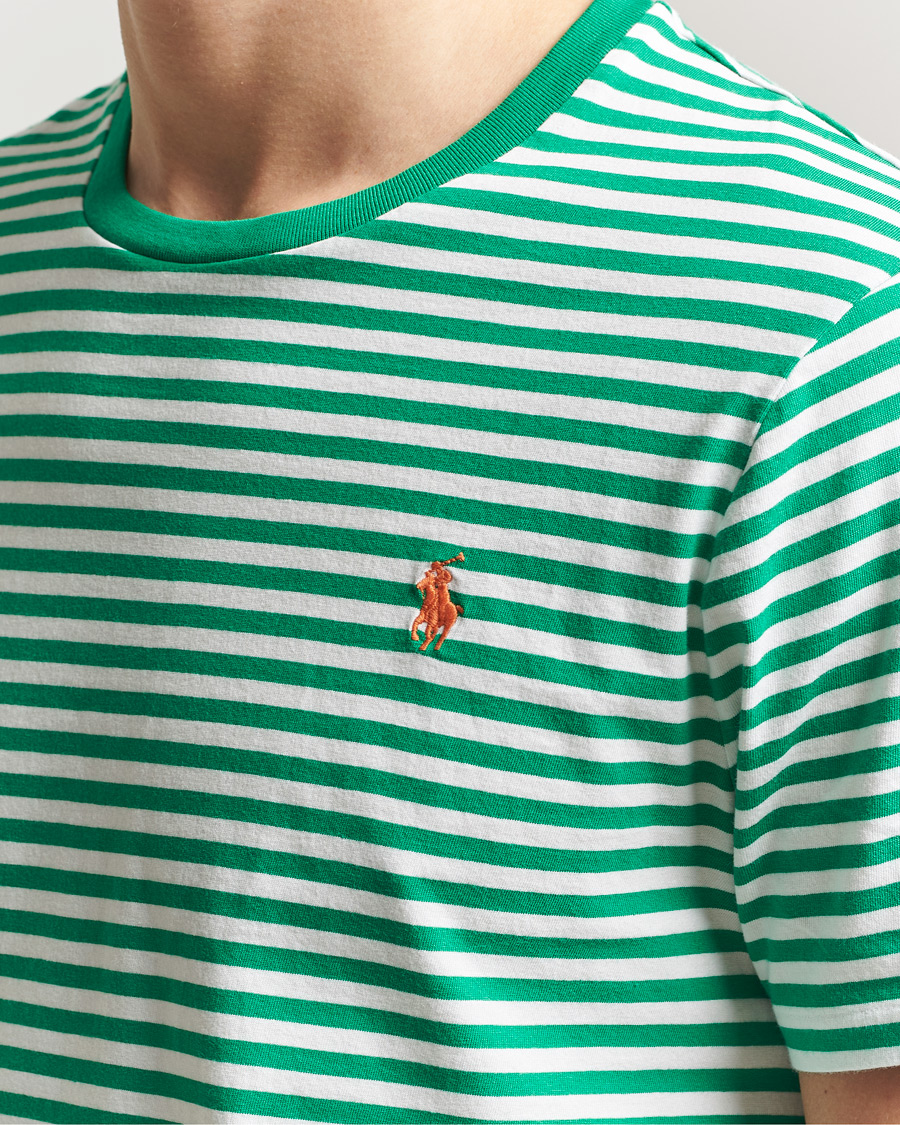 Homme | T-shirts | Polo Ralph Lauren | Crew Neck Striped T-Shirt Billiard/White