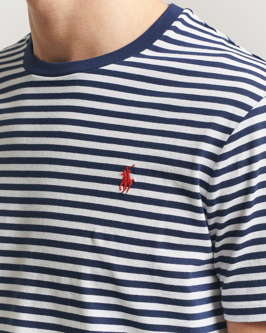 Homme | T-shirts | Polo Ralph Lauren | Crew Neck Striped T-Shirt Newport Navy/White