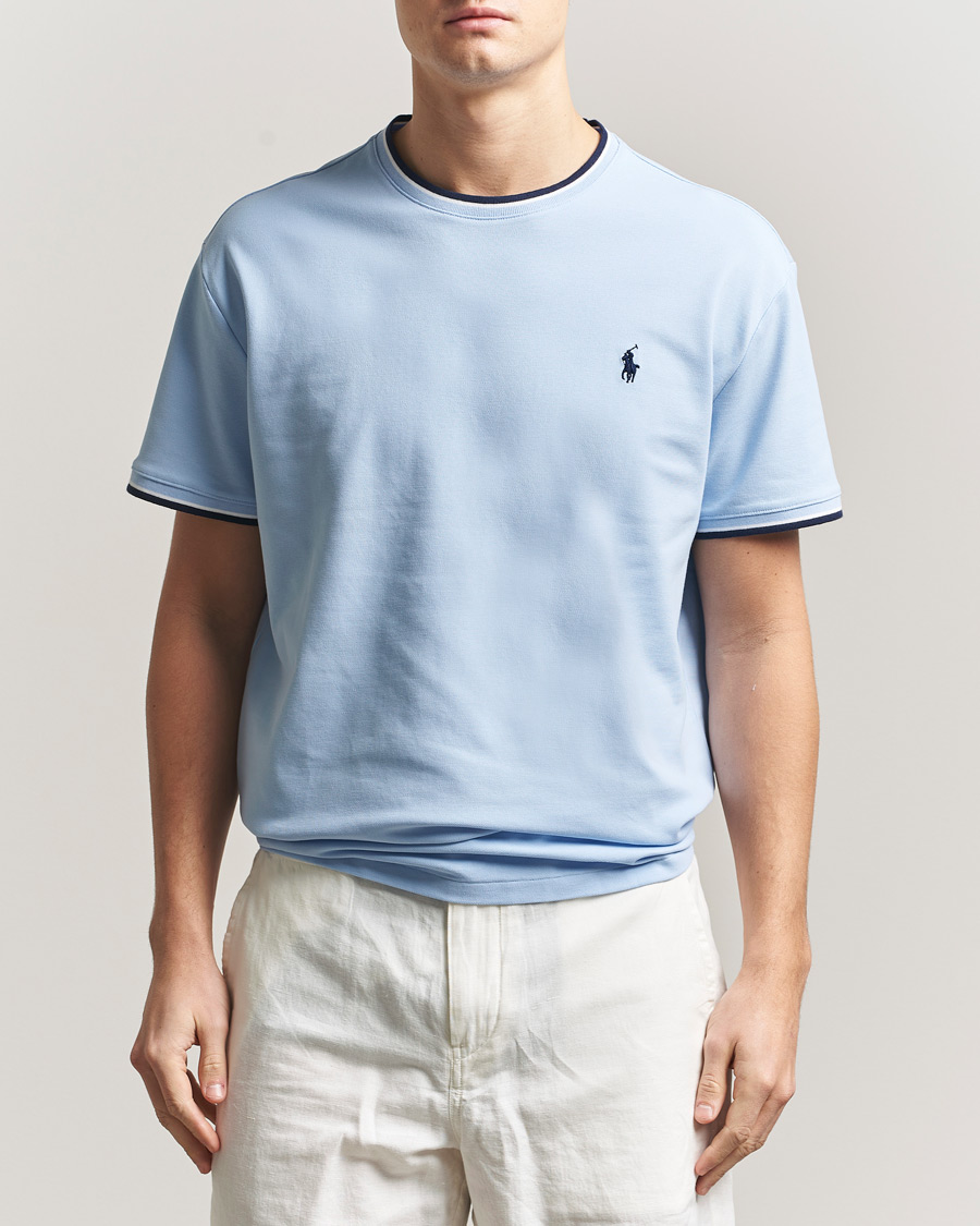 Homme | T-shirts | Polo Ralph Lauren | Mesh Polo T-Shirt Office Blue