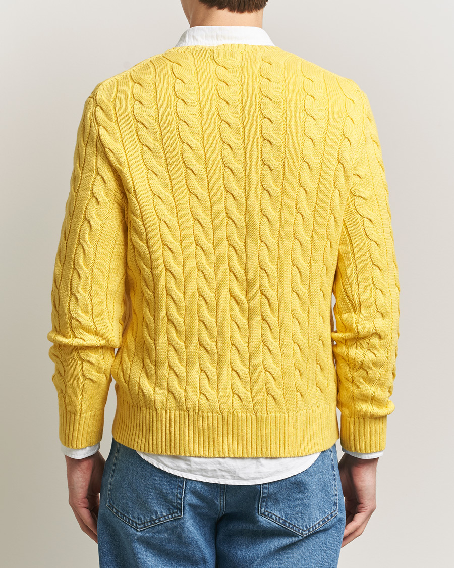 Heren | Truien | Polo Ralph Lauren | Cotton Cable Pullover Sunfish Yellow