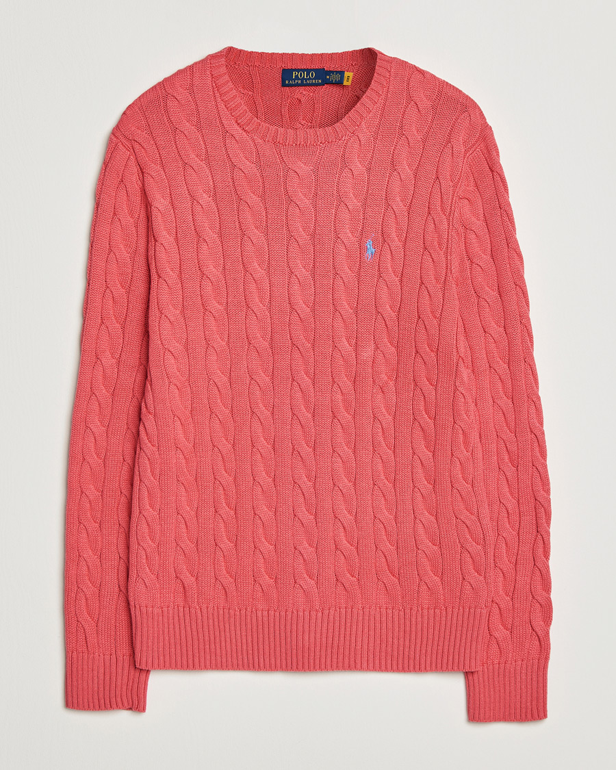 Heren | Truien | Polo Ralph Lauren | Cotton Cable Pullover Pale Red