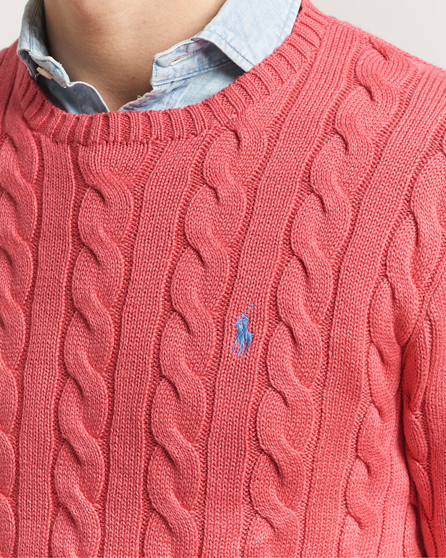 Homme | Pulls Et Tricots | Polo Ralph Lauren | Cotton Cable Pullover Pale Red