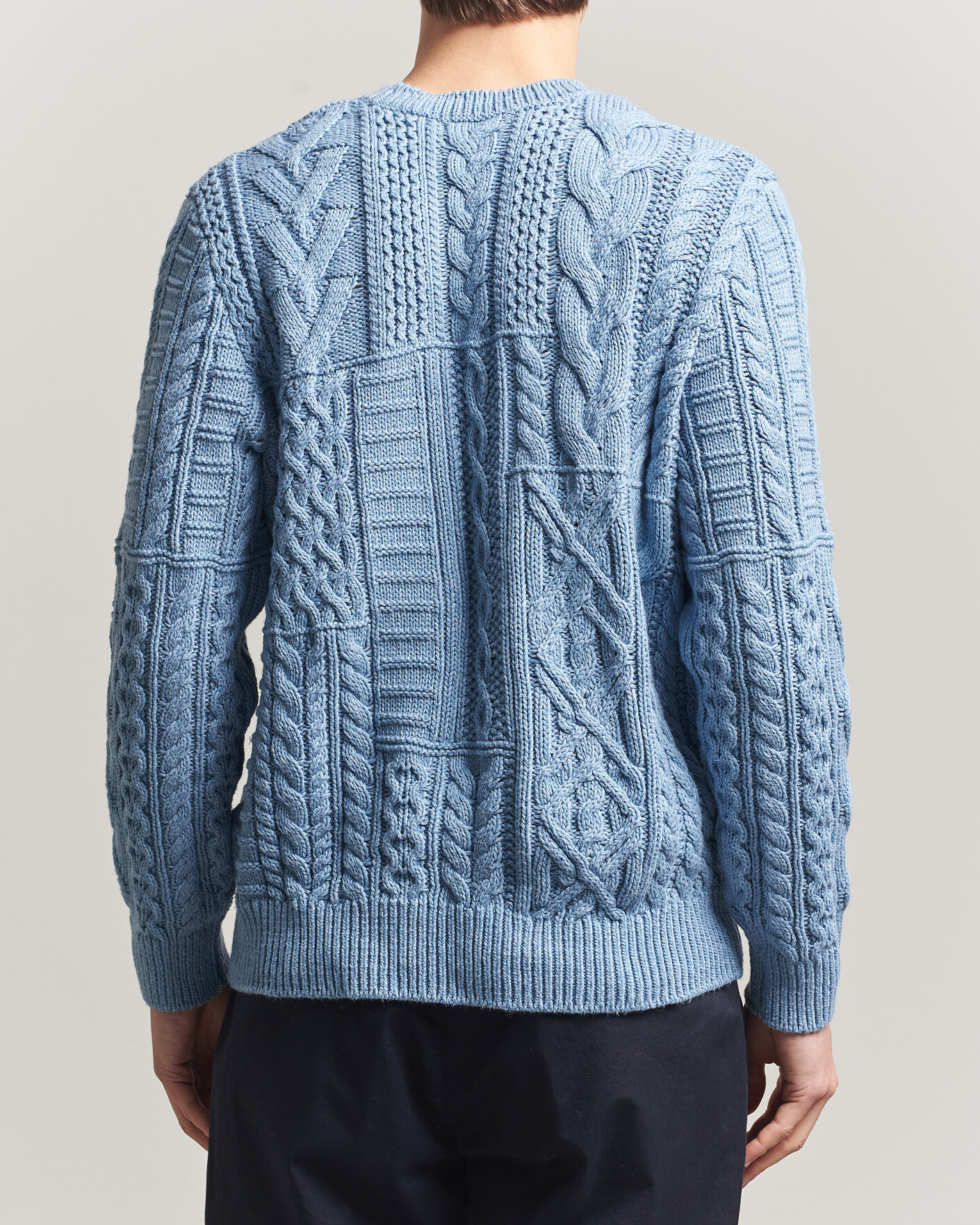 Heren | Truien | Polo Ralph Lauren | Cotton Flag Sweater Light Blue Combo