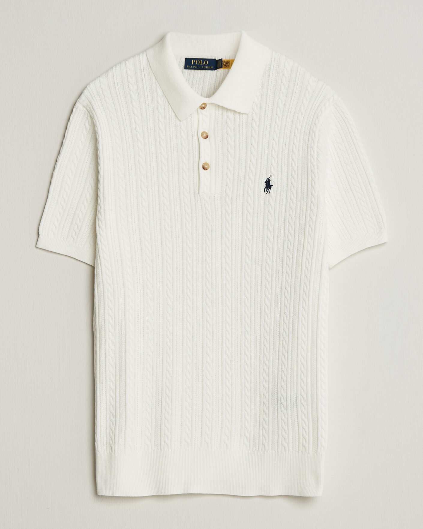Heren | Polo's | Polo Ralph Lauren | Cotton Polo Deckwash White/Navy