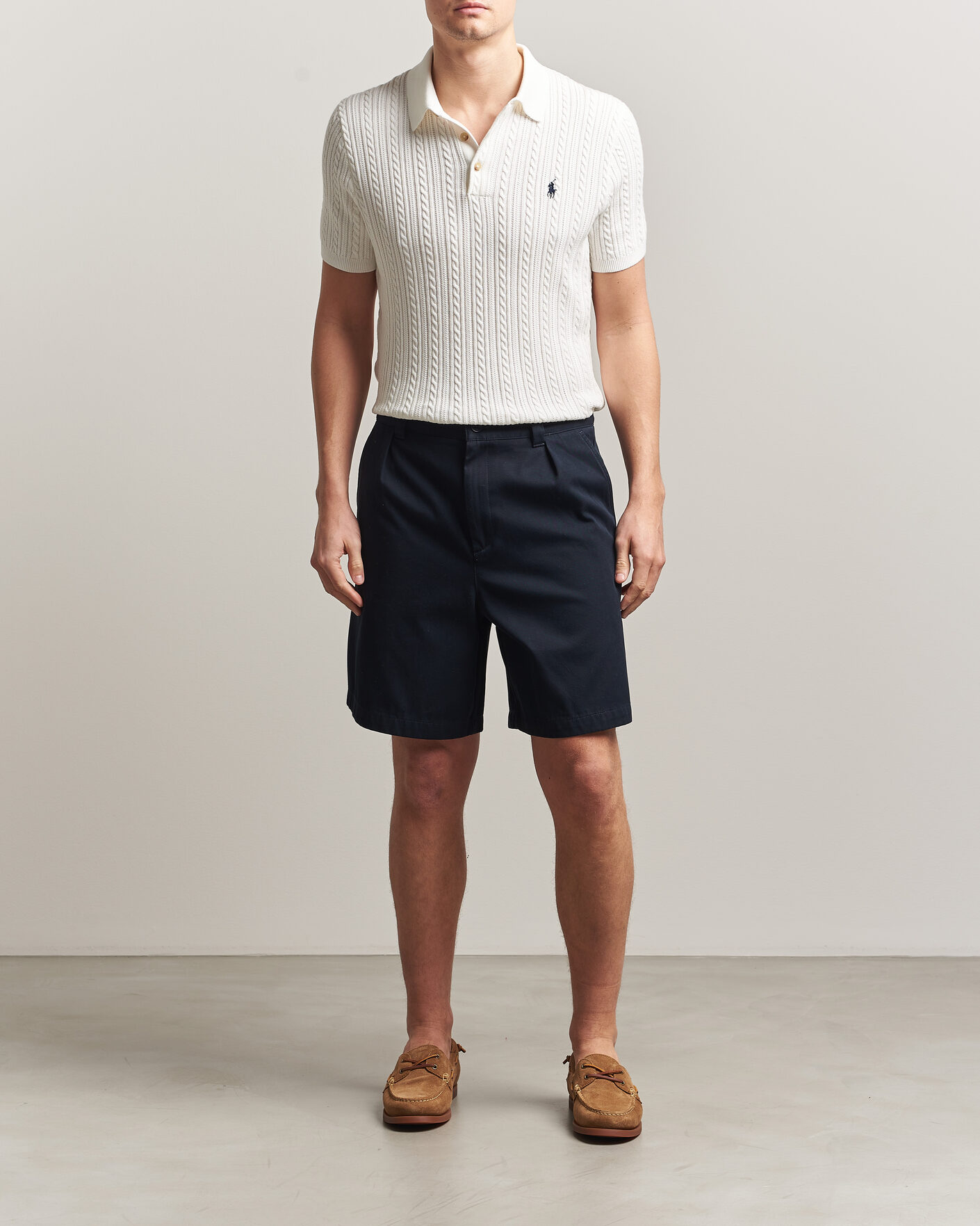Heren | Polo's | Polo Ralph Lauren | Cotton Polo Deckwash White/Navy