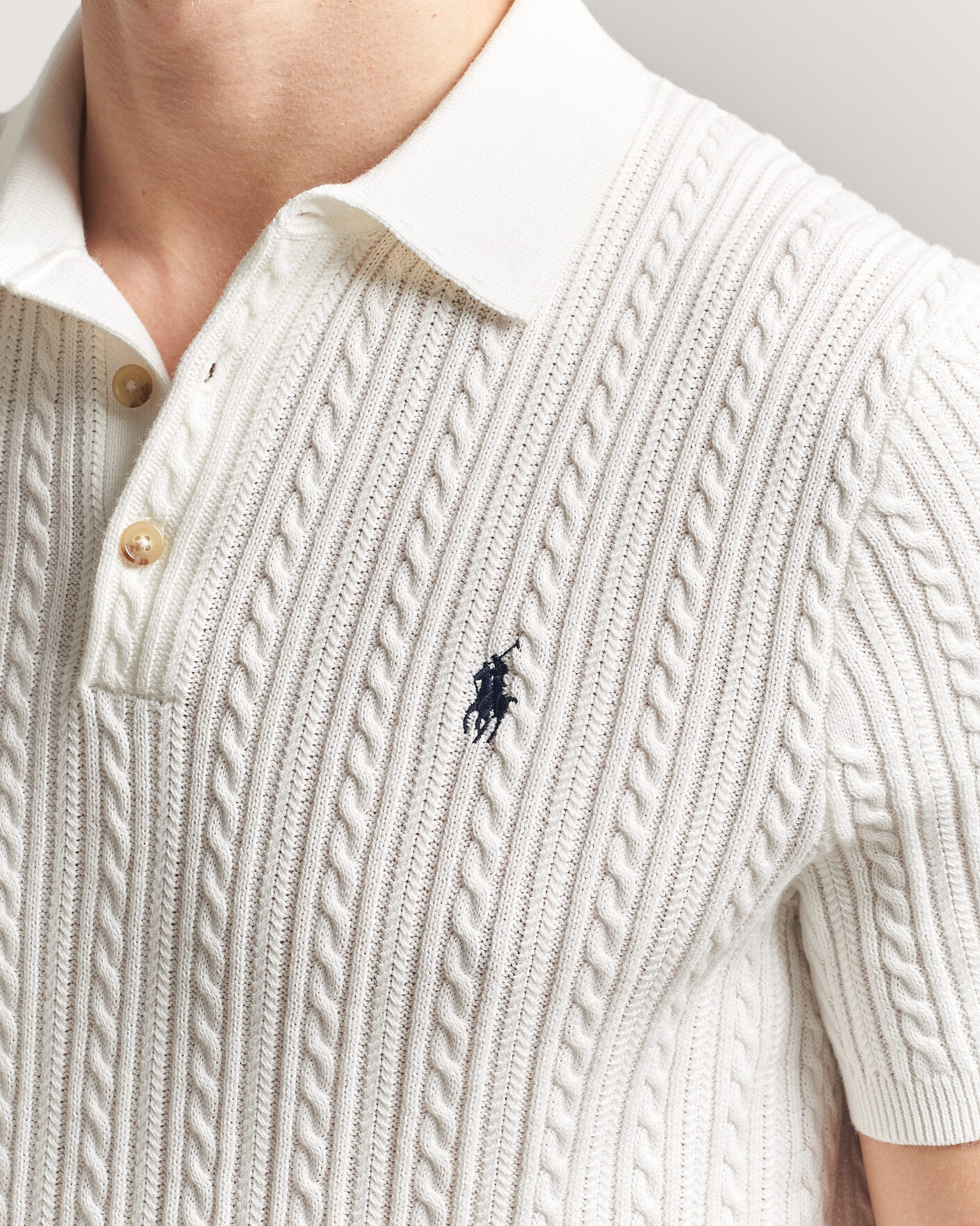 Heren | Polo's | Polo Ralph Lauren | Cotton Polo Deckwash White/Navy
