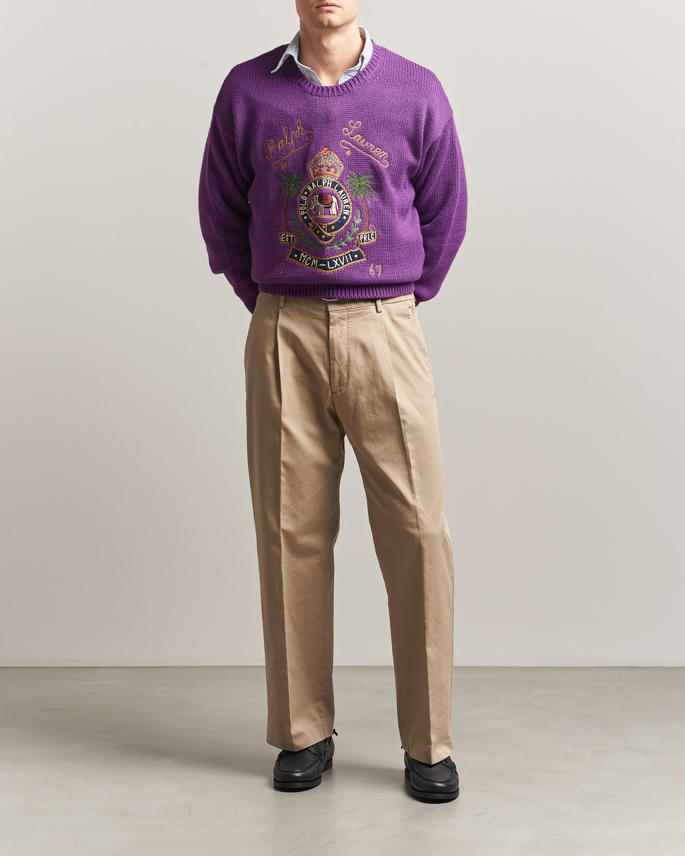 Heren | Truien | Polo Ralph Lauren | Cotton Logo Sweater Purple Heahter