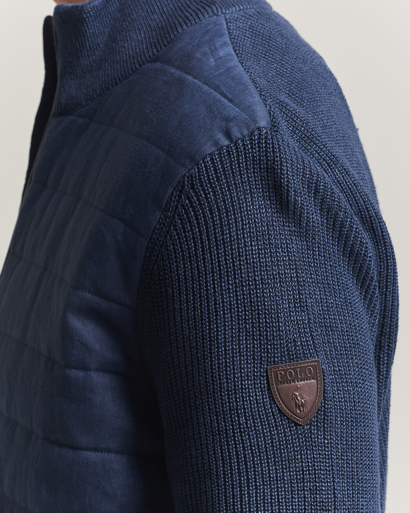 Homme | Pulls Et Tricots | Polo Ralph Lauren | Linen Full Zip Sweater Navy