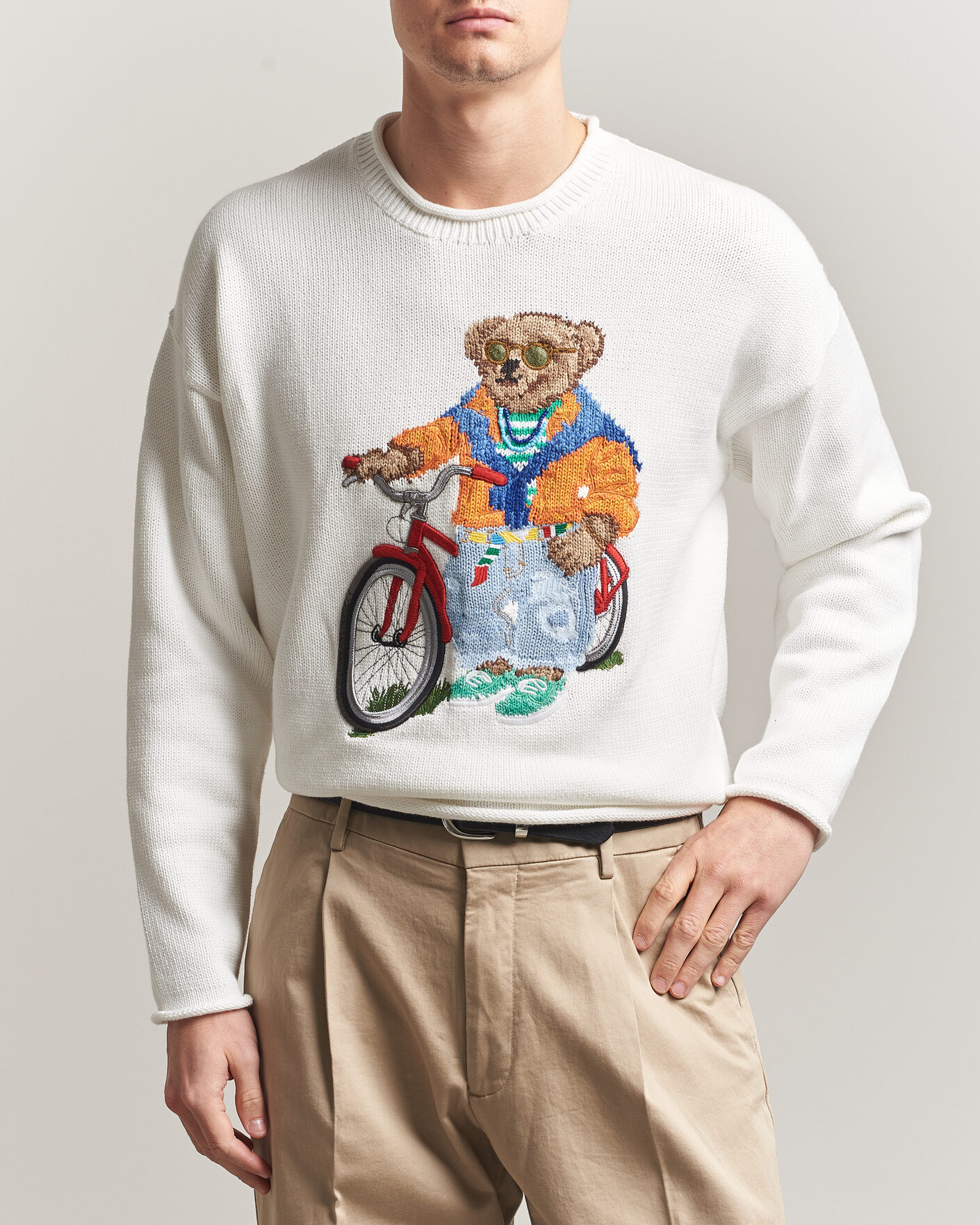 Homme | Pulls Et Tricots | Polo Ralph Lauren | Cotton Bear Sweater Deckwash White