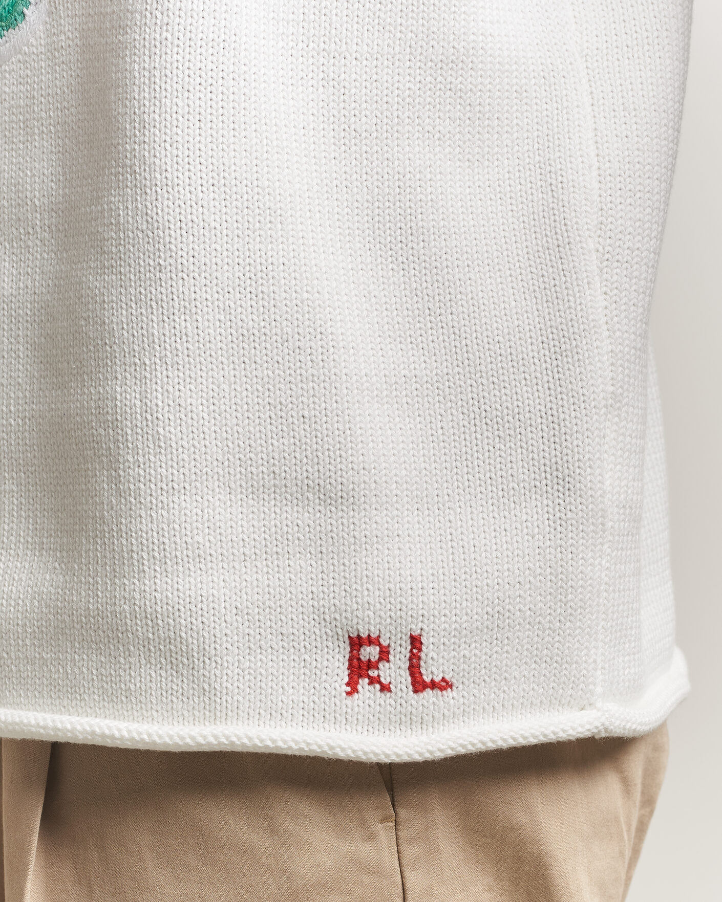 Heren | Truien | Polo Ralph Lauren | Cotton Bear Sweater Deckwash White