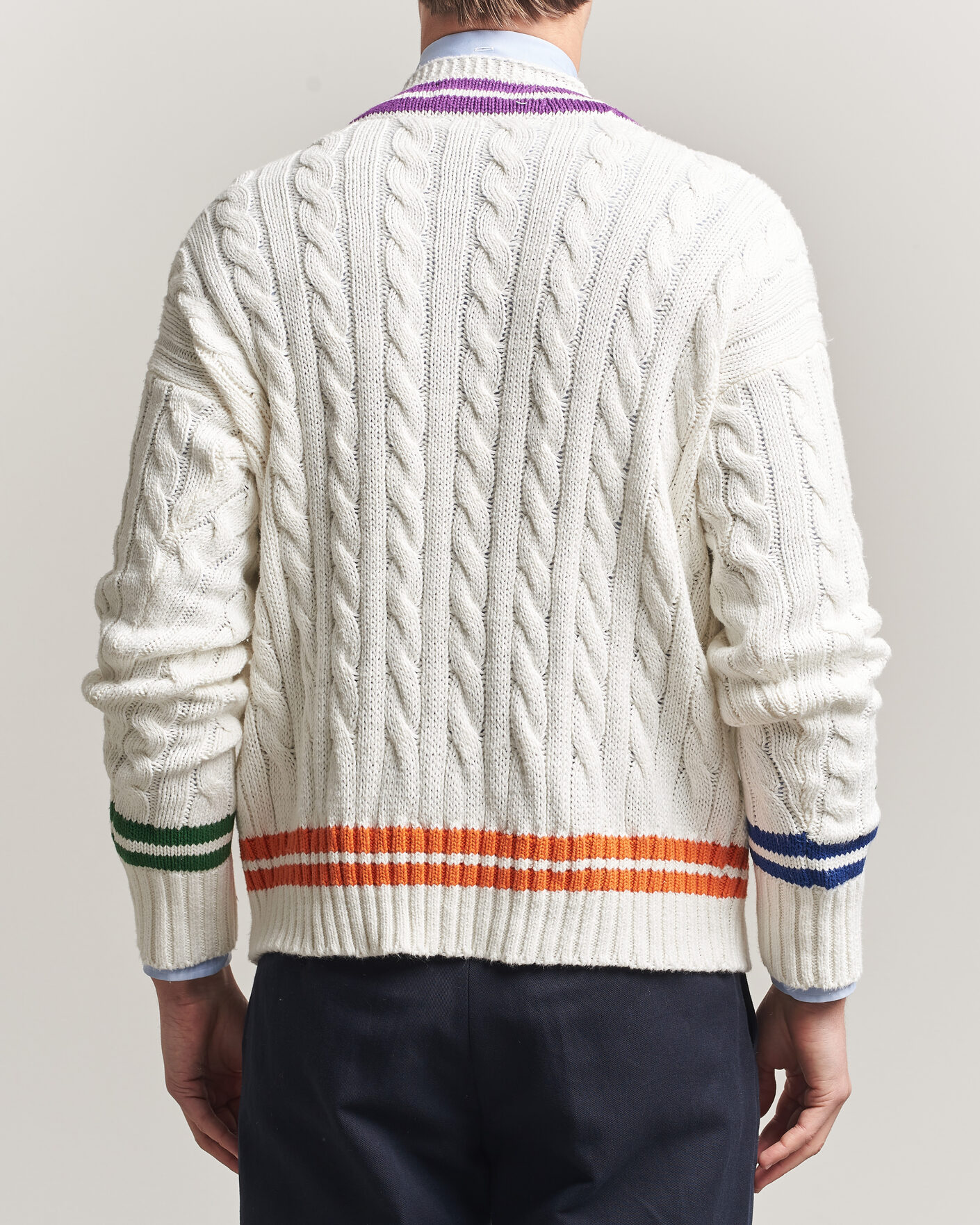 Heren | Truien | Polo Ralph Lauren | Cotton Linen Blend Sweater Cream Combo