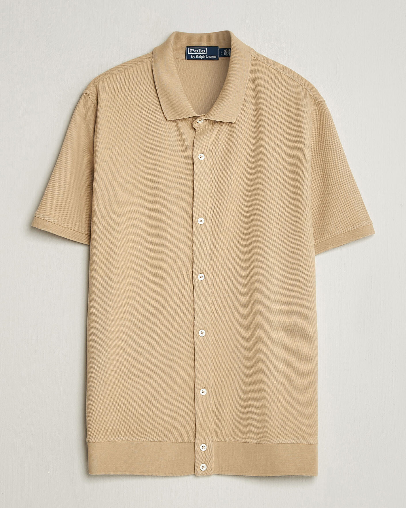 Heren | Polo's | Polo Ralph Lauren | Cotton Knitted Polo Coastal Beige
