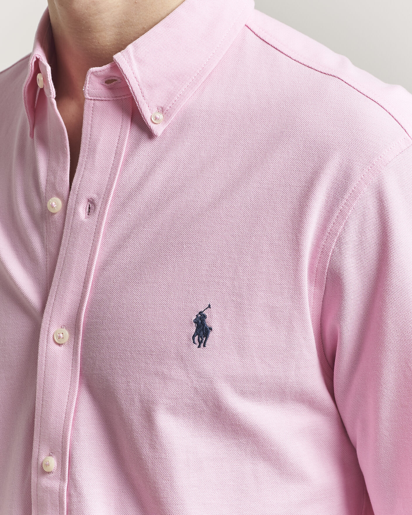 Heren | Overhemden | Polo Ralph Lauren | Featherweight Mesh Shirt Carmel Pink