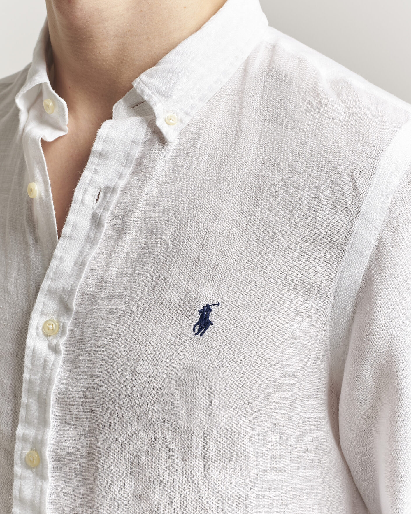 Heren | Overhemden | Polo Ralph Lauren | Slim Fit Linen Shirt White
