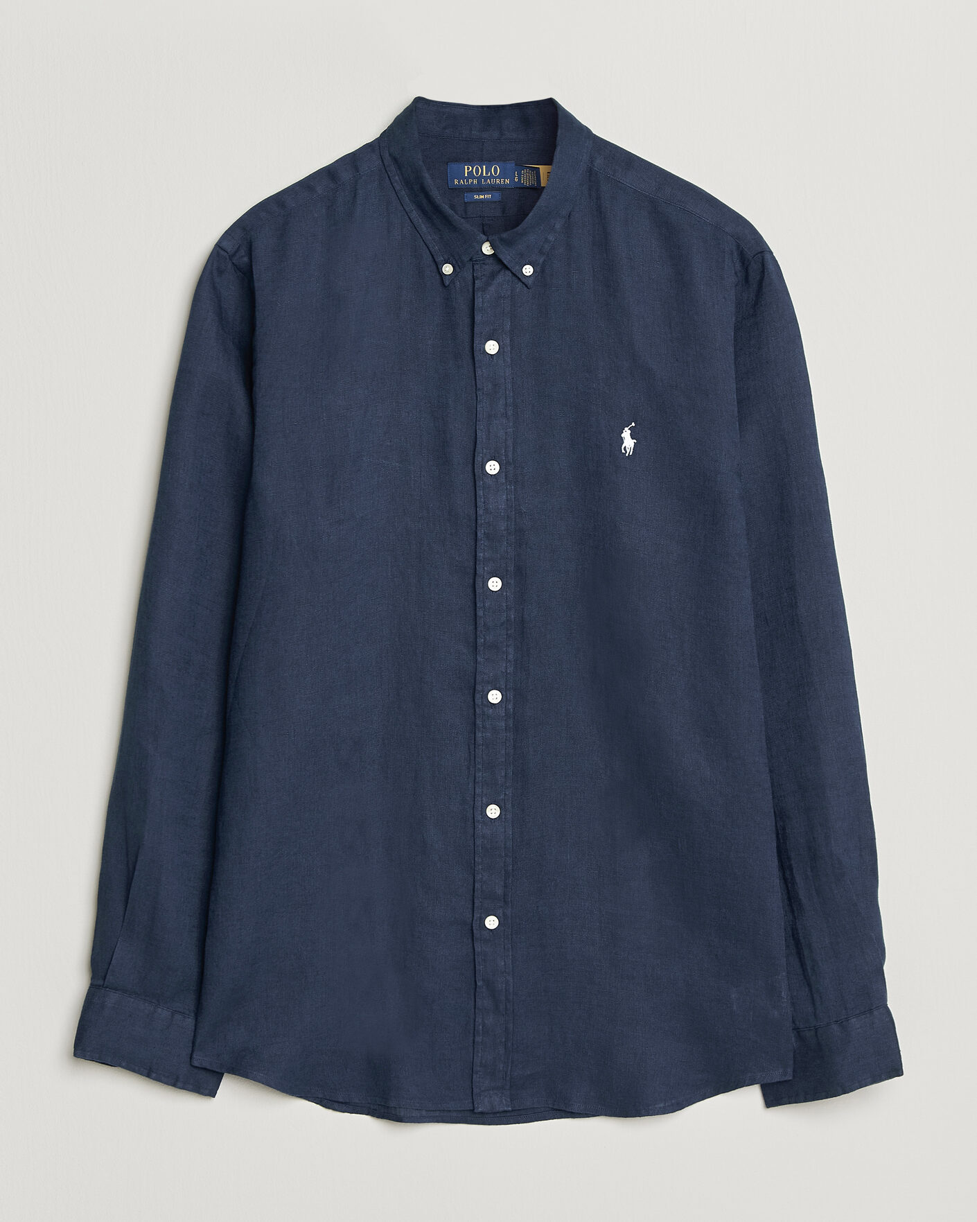 Homme | Chemises | Polo Ralph Lauren | Slim Fit Linen Shirt Newport Navy