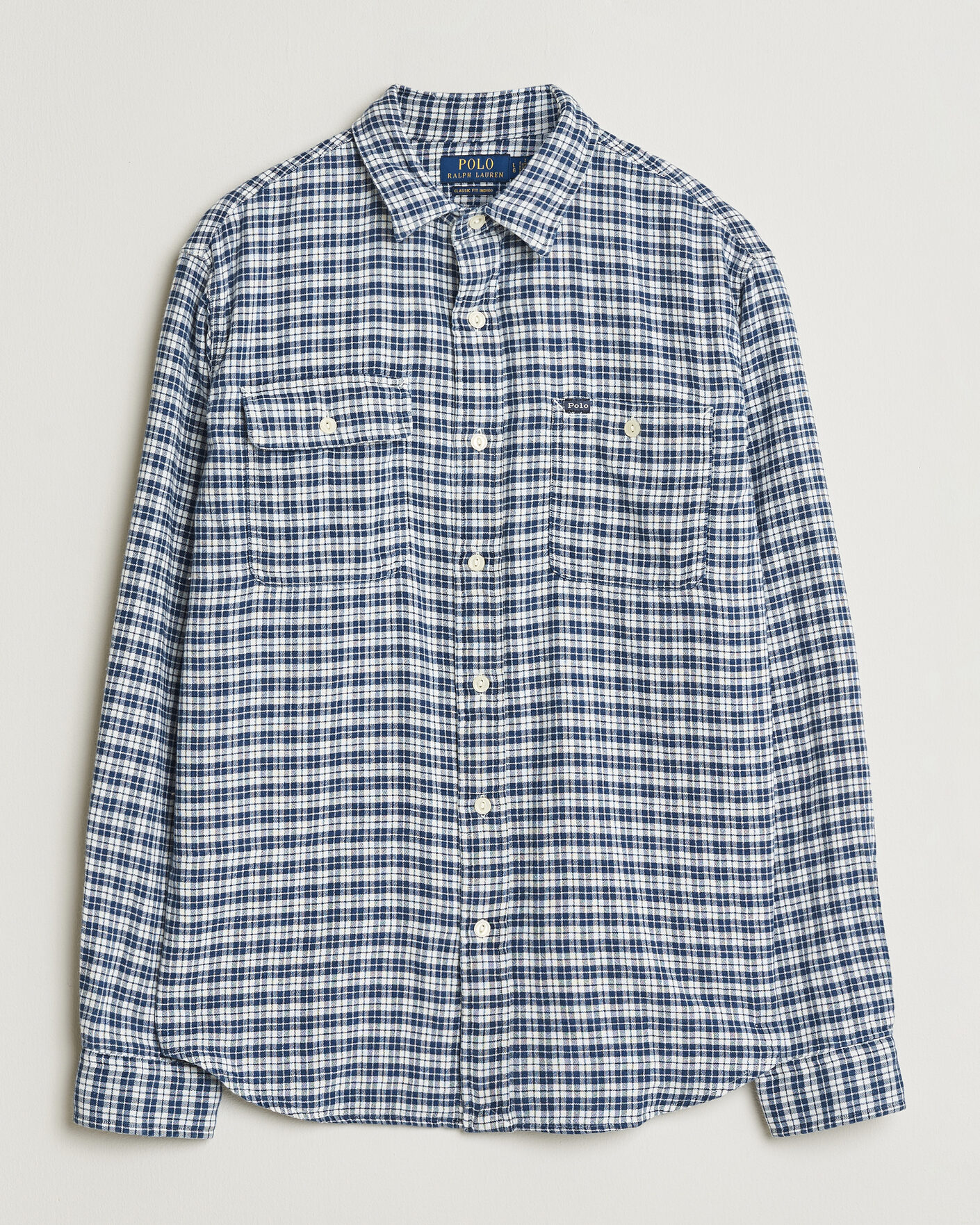 Homme | Chemises | Polo Ralph Lauren | Double Faced Oxford Shirt Dark Indigo Cream