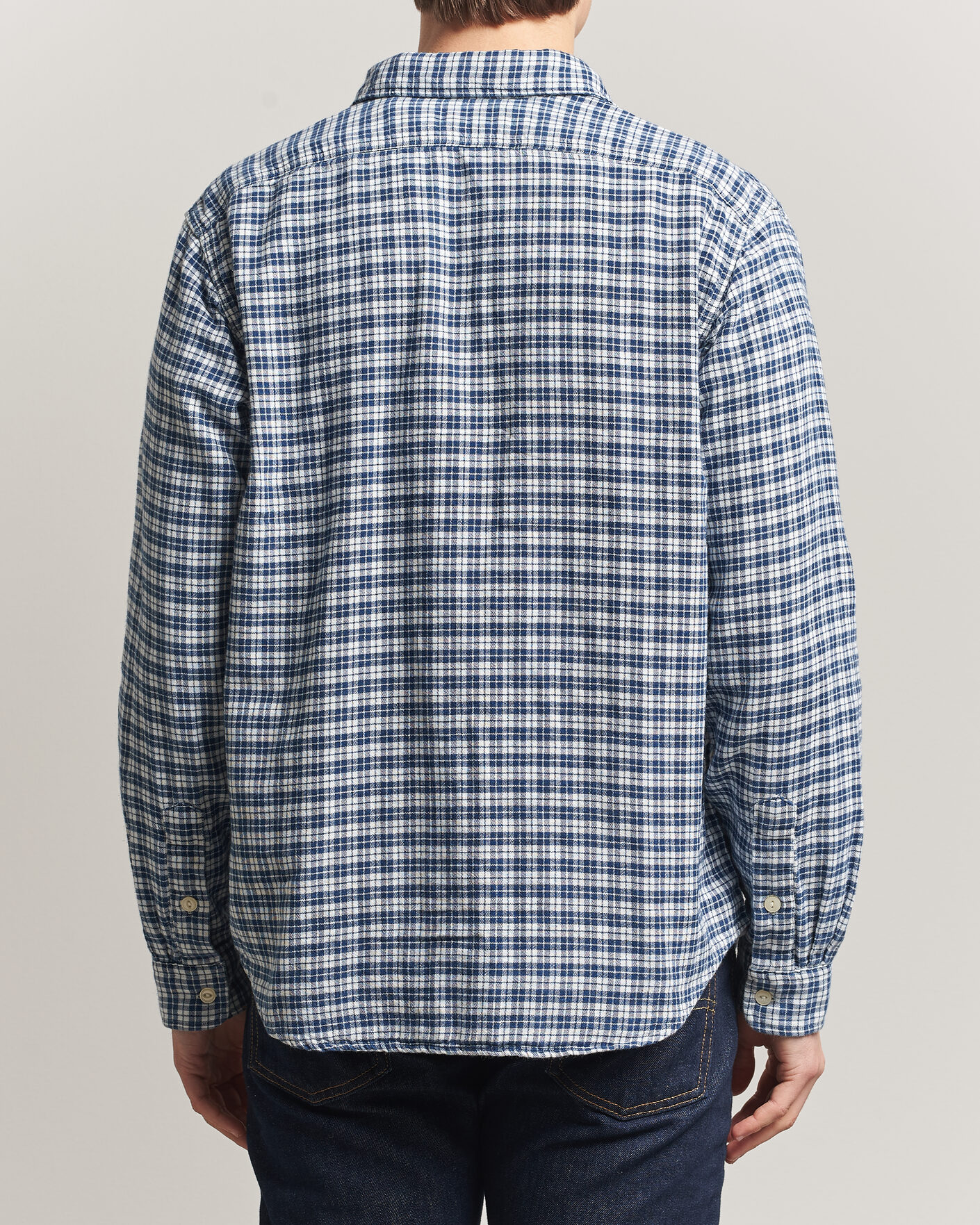 Heren | Overhemden | Polo Ralph Lauren | Double Faced Oxford Shirt Dark Indigo Cream