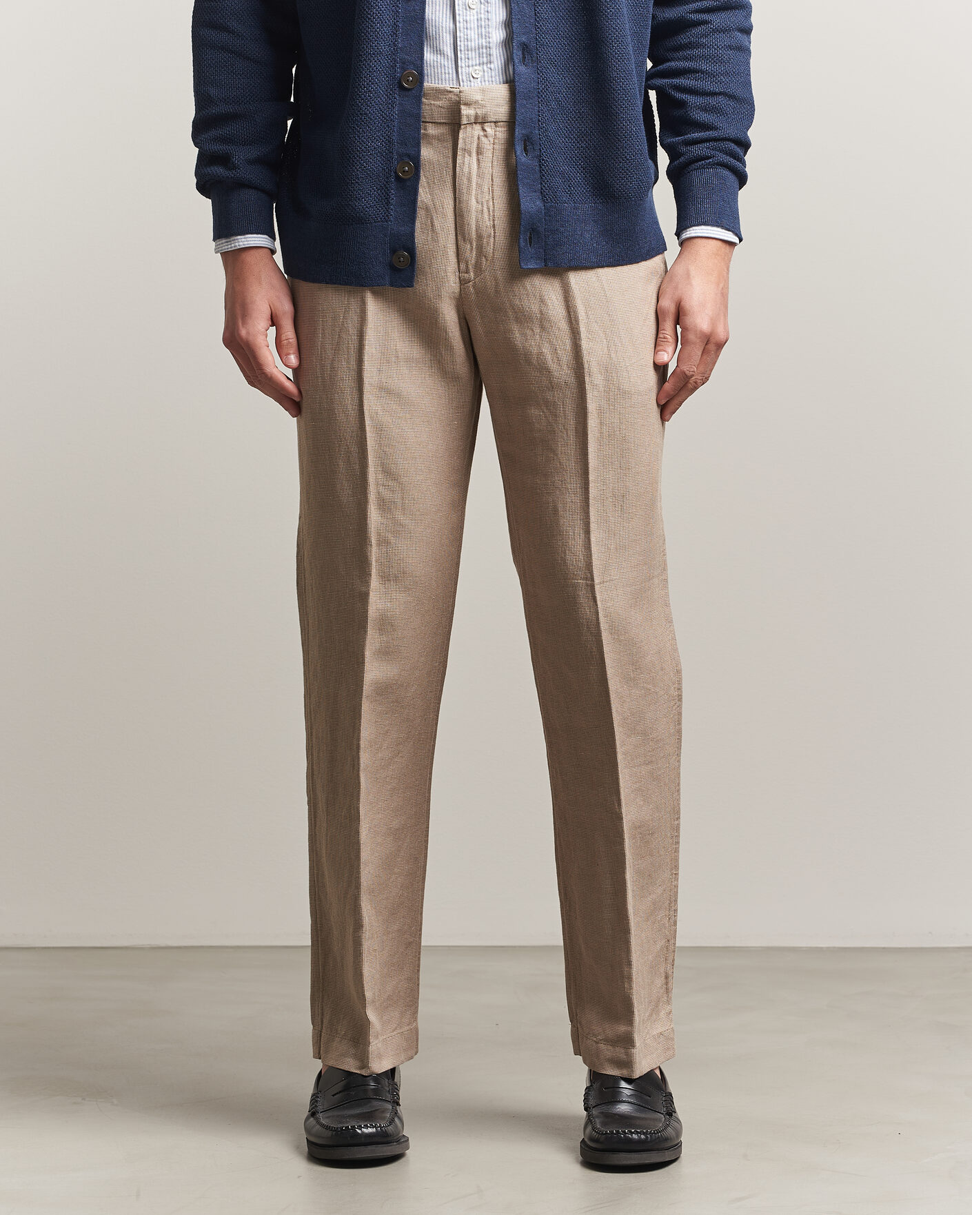 Heren | Broeken | Polo Ralph Lauren | Cotton Linen Pants Madison Tan Stone Grey