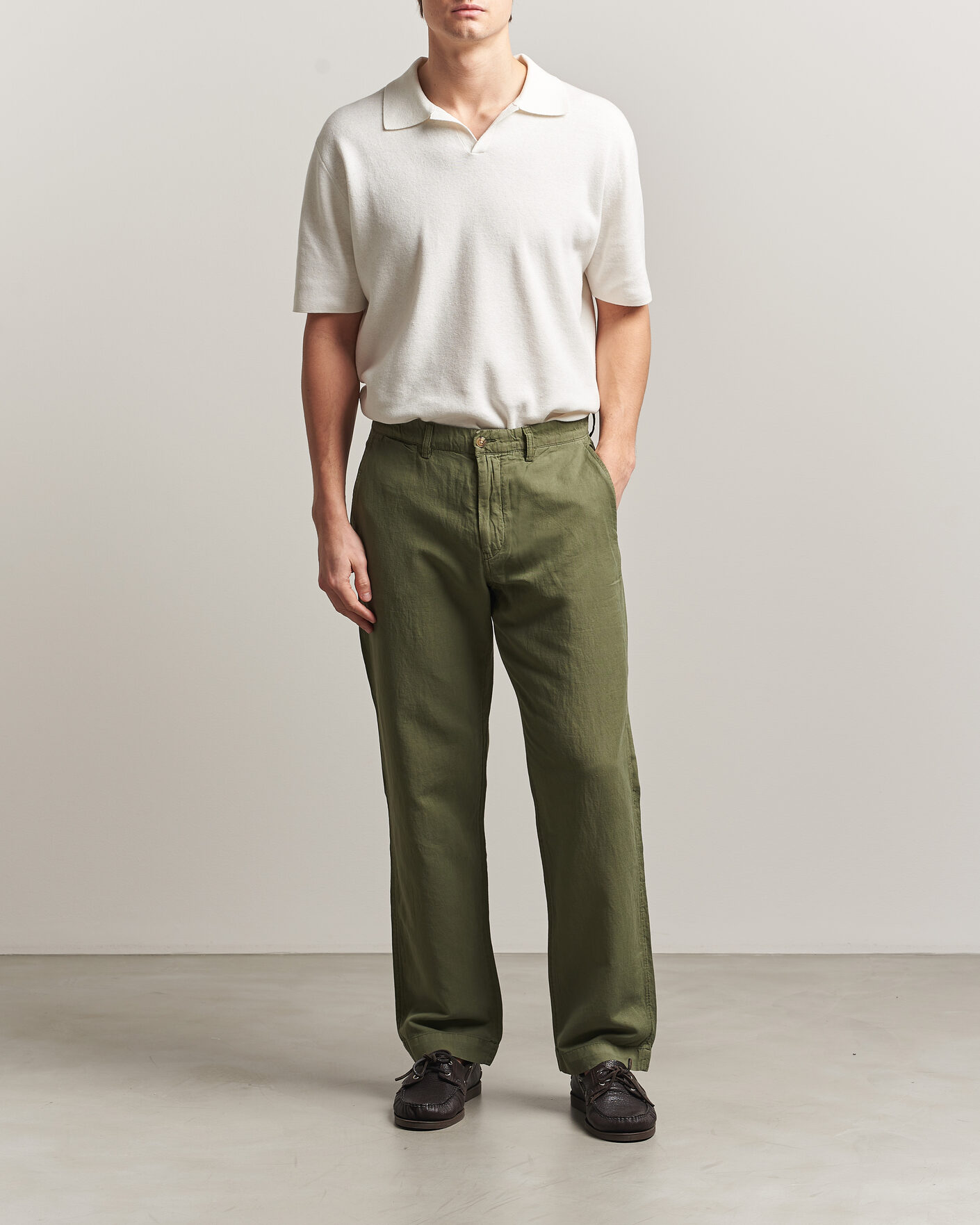 Heren | Broeken | Polo Ralph Lauren | Linen Cotton Pants Garden Trail