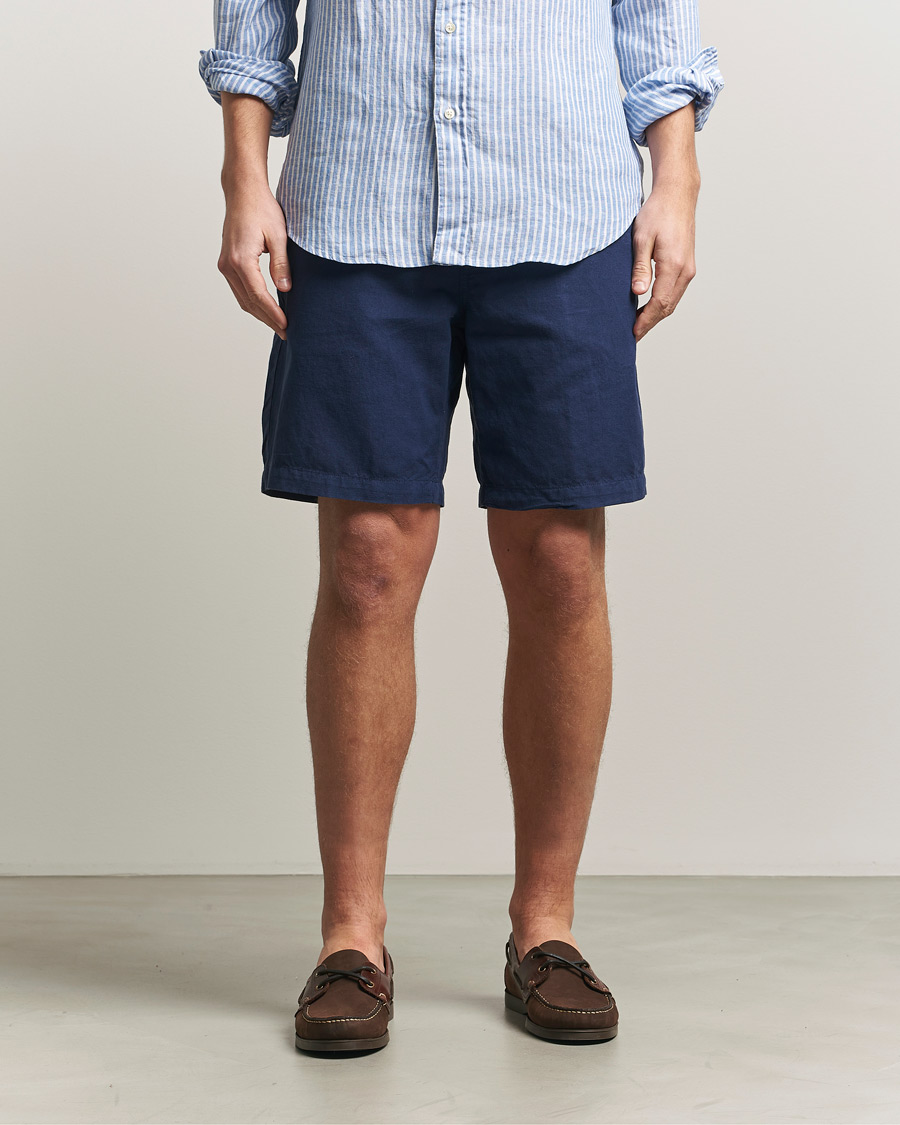 Heren | Korte broek | Polo Ralph Lauren | Cotton/Linen Shorts Spring Navy