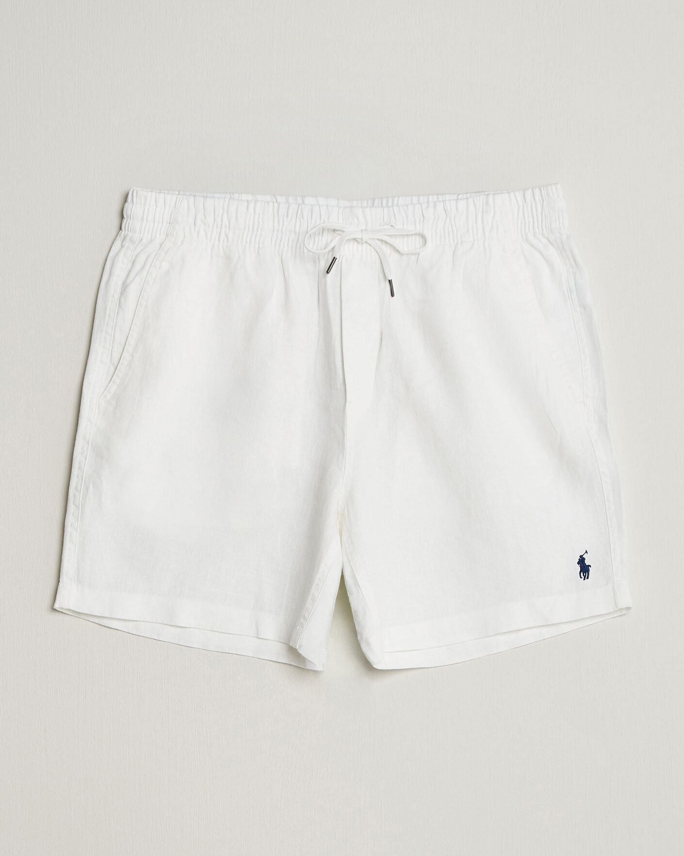 Heren | Korte broek | Polo Ralph Lauren | Dyed Linen Shorts White