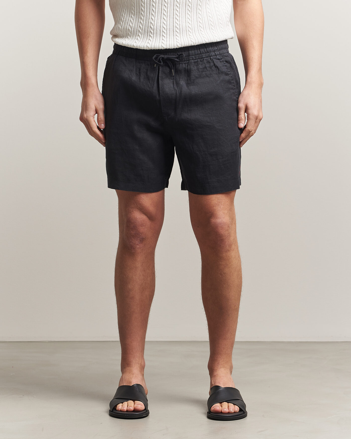 Heren | Korte broek | Polo Ralph Lauren | Dyed Linen Shorts Polo Black