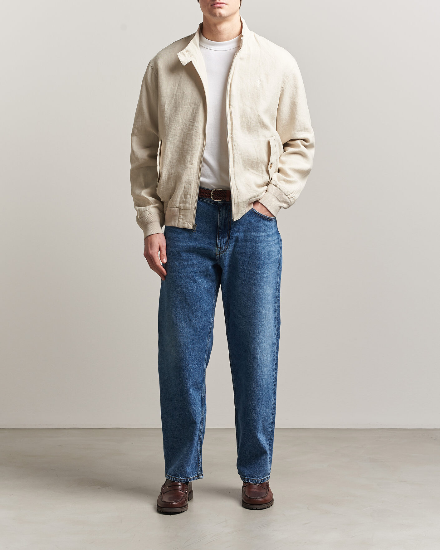 Heren | Jassen | Polo Ralph Lauren | Linen Herringbone Windbreaker Basic Sand