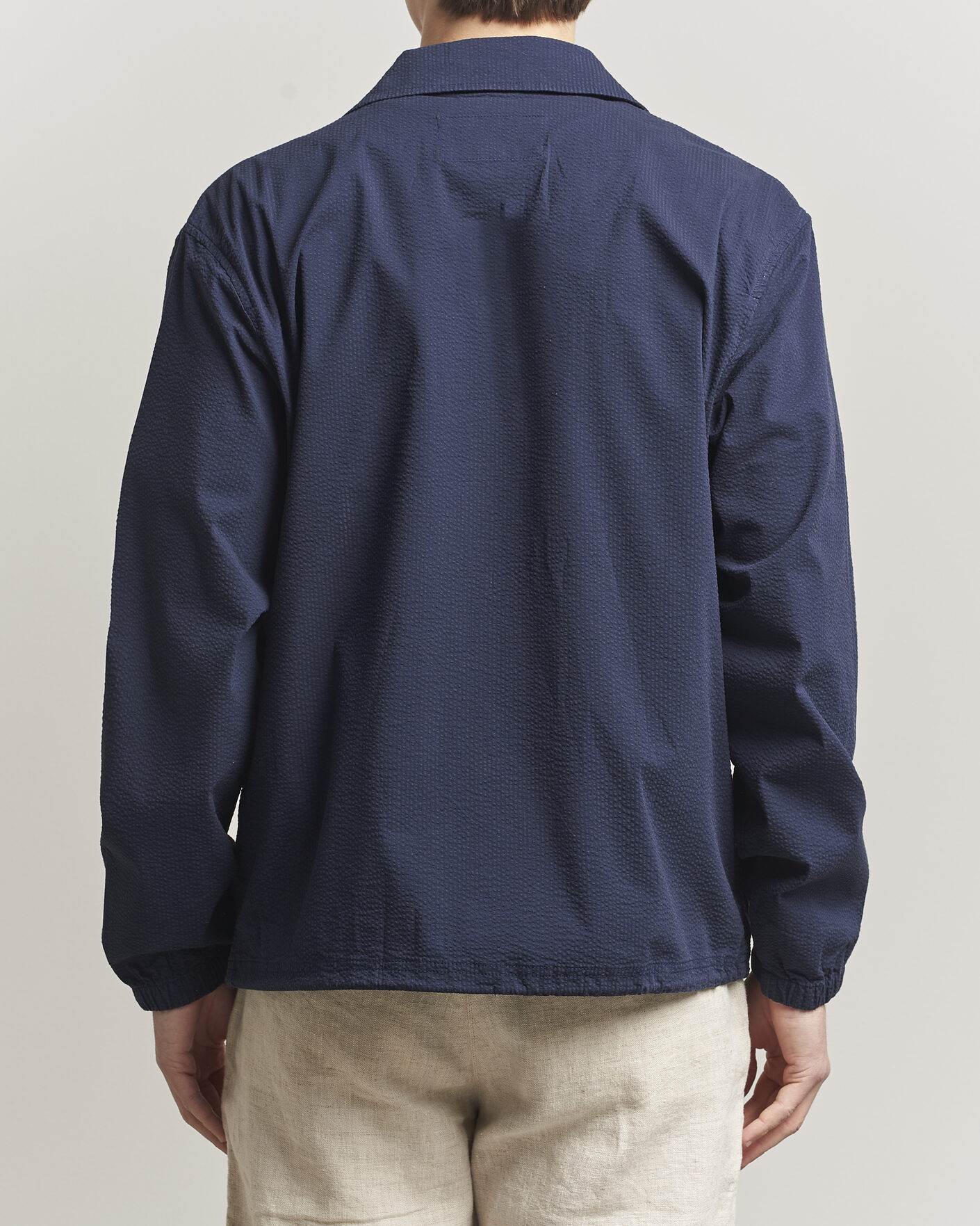 Homme | Manteaux Et Vestes | Polo Ralph Lauren | Seersucker Windbreaker Jacket Newport Navy