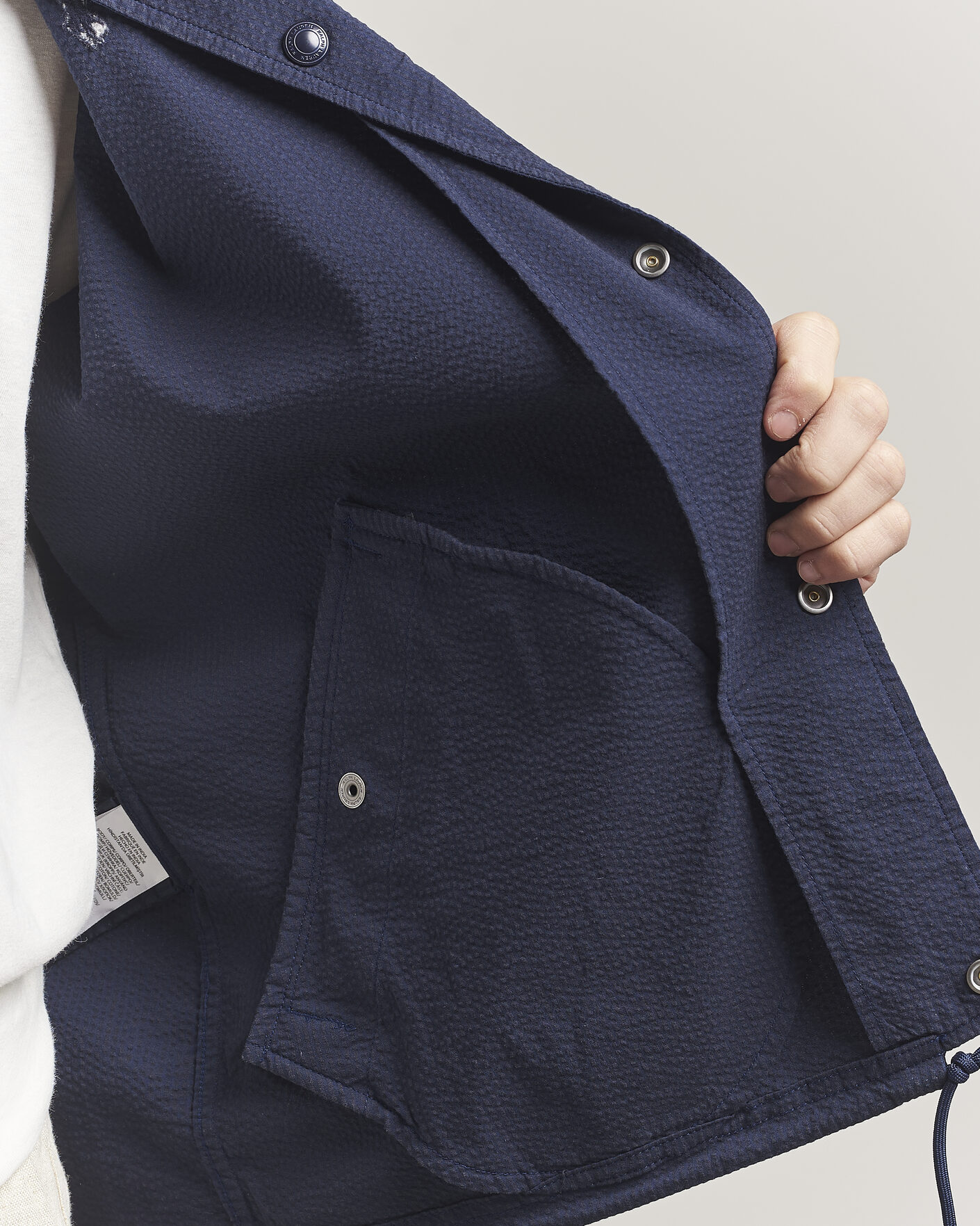 Homme | Manteaux Et Vestes | Polo Ralph Lauren | Seersucker Windbreaker Jacket Newport Navy