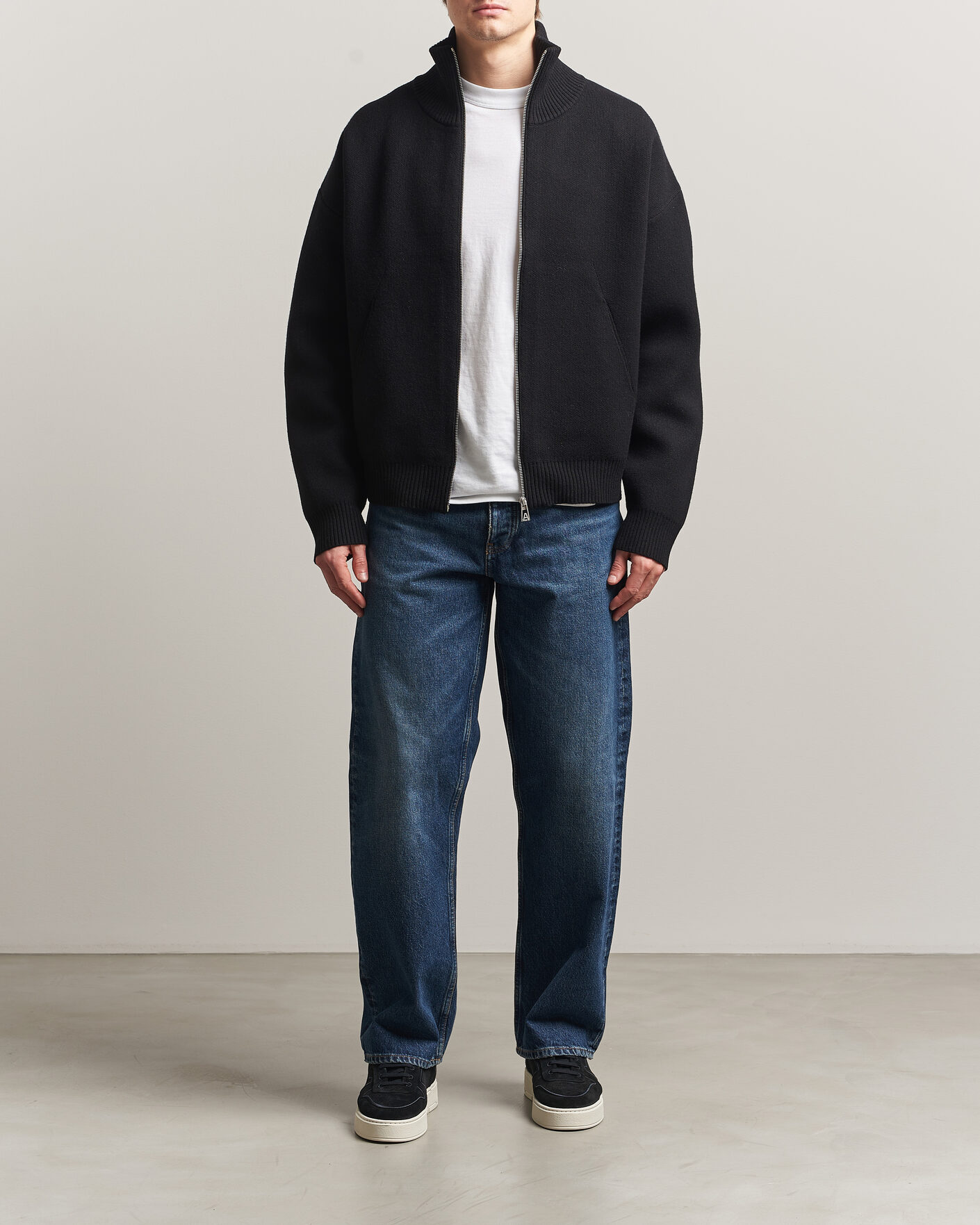 Homme | Pulls Et Tricots | Axel Arigato | Core Zip-Up Sweater Black